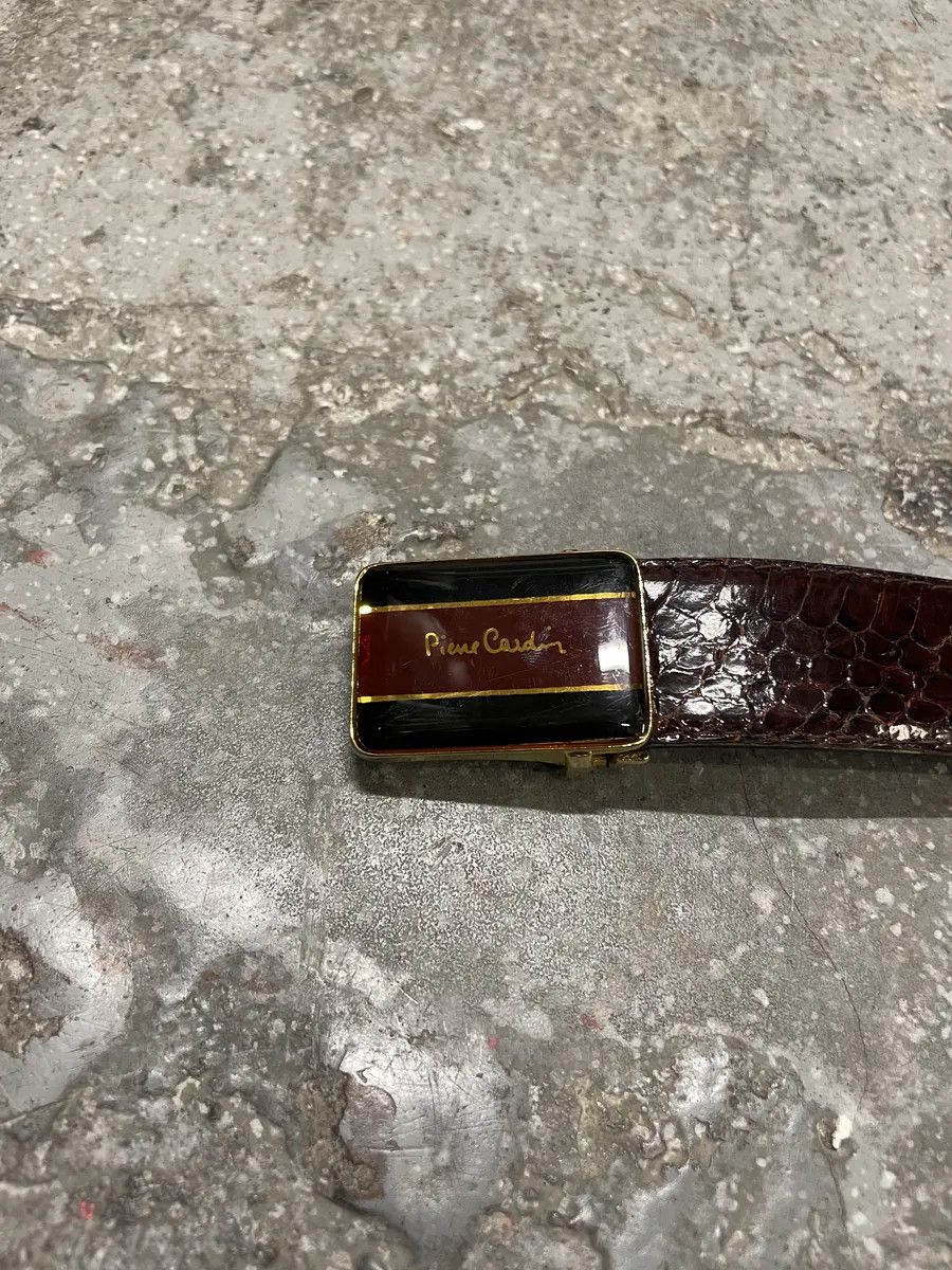 Pierre Cardin 2000s Pierre Cardin Brown Python Leather Belt Size ONE SIZE - 5 Thumbnail