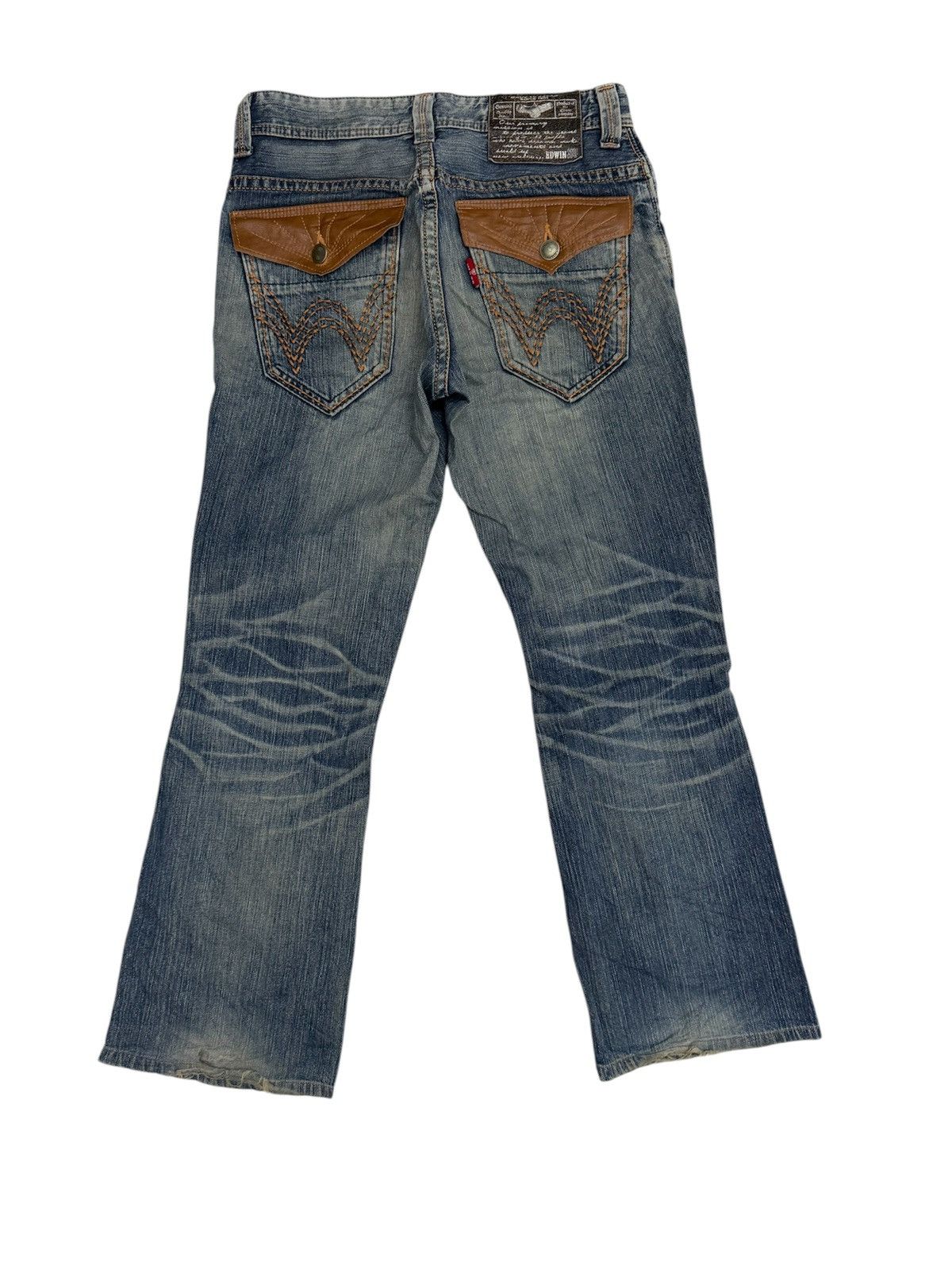 Edwin Edwin XV Native Style Flare Design Ripped Design Rare Size US 32 / EU 48 - 5 Thumbnail