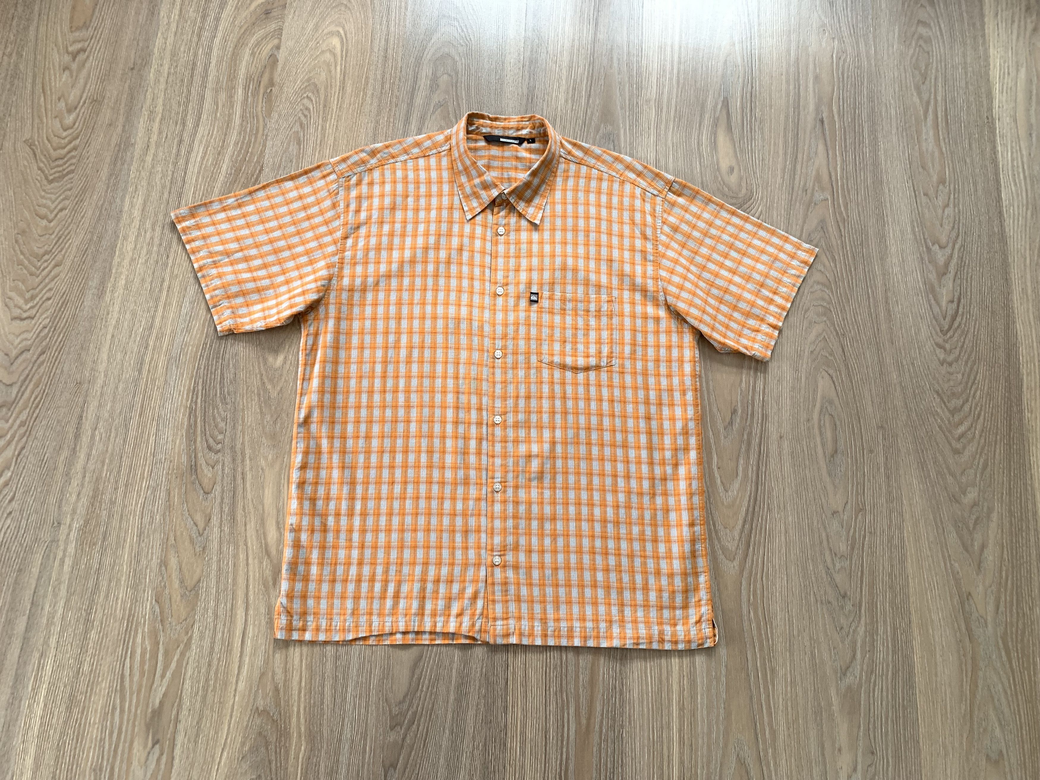 Quicksilver Vintage Quicksilver Plaid Orange Trekking Button Up Shirt Size US L / EU 52-54 / 3 - 1 Thumbnail