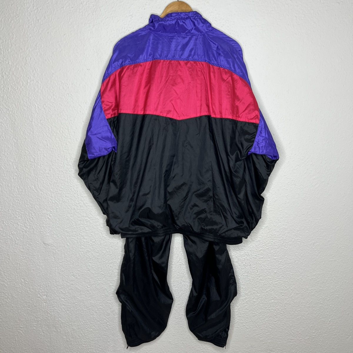 Nike Nike Tracksuit Set 80s 90s Black Multicolor Purple Red Rave Size US XL / EU 56 / 4 - 9 Thumbnail