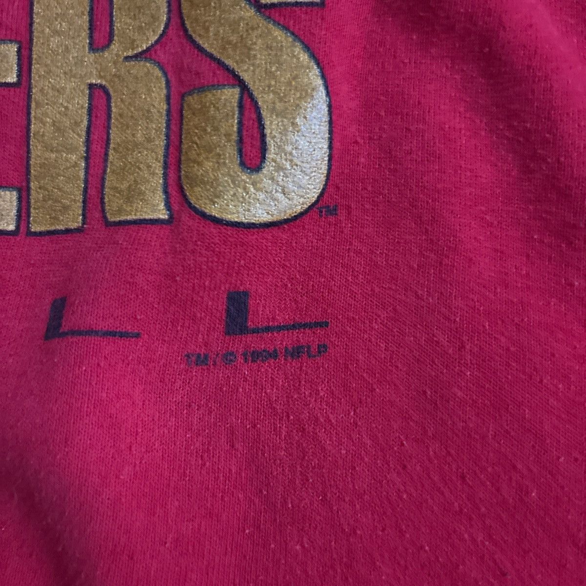 Fruit Of The Loom Vintage 1994 San Francisco 49ers hoodie Size US XL / EU 56 / 4 - 4 Thumbnail