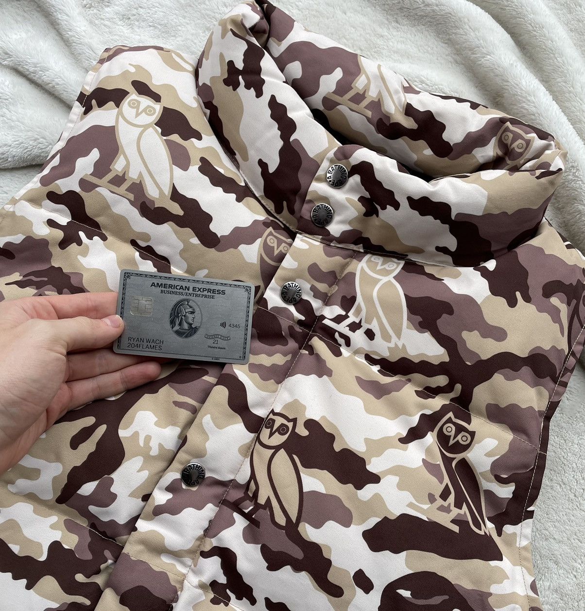 Bape × October's Very Own Bape x OVO Beige Woodland Camo Vest Size US L / EU 52-54 / 3 - 3 Thumbnail
