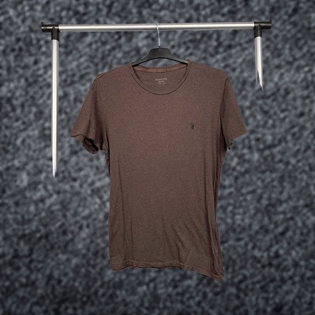Allsaints AllSaints Mens T-Shirt Crew Neck SS T-Shirt Tee Size M Brown Shirt Mens Size US M / EU 48-50 / 2 - 1 Thumbnail