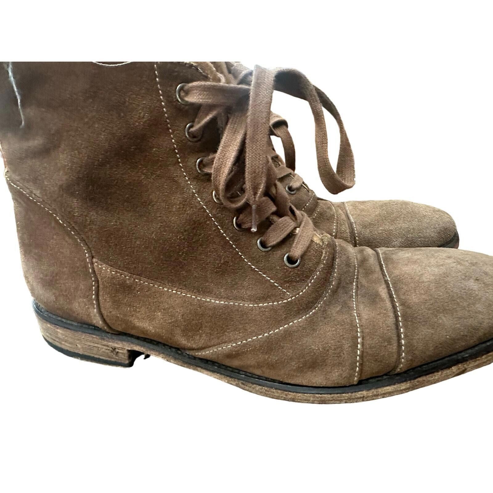 John Varvatos John Varvatos Fleetwood Boots, Suede Lace-up Boots Size US 10 / EU 43 - 4 Thumbnail
