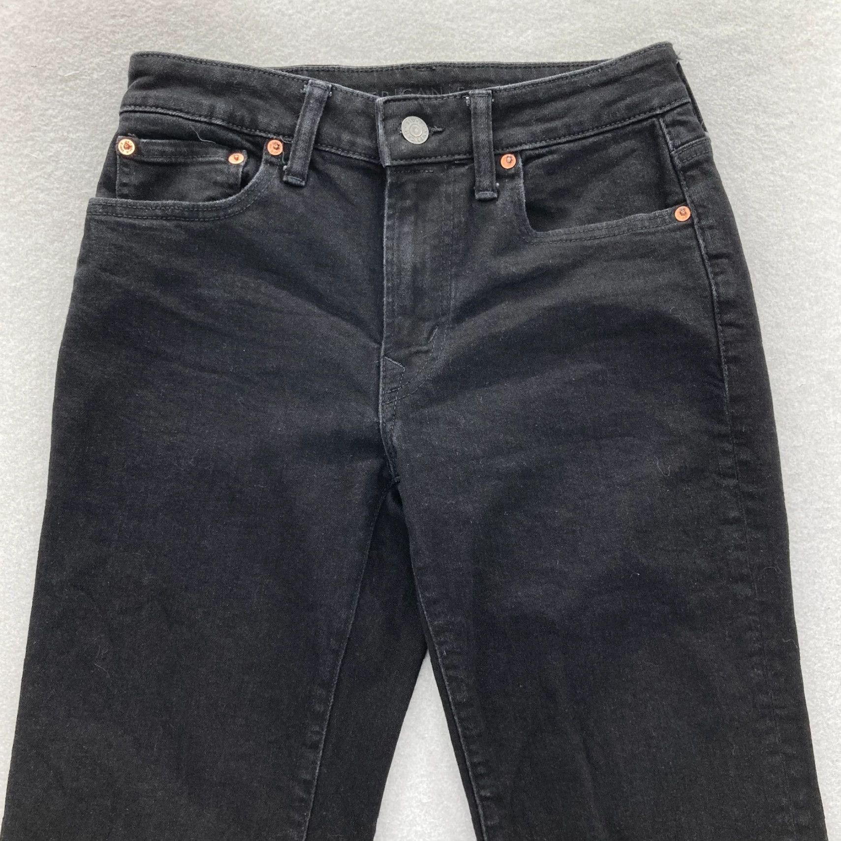 American Eagle Outfitters American Eagle Jeans Mens 28x30 Original Straight Black Stretch Denim Grunge Size US 28 / EU 44 - 2 Thumbnail