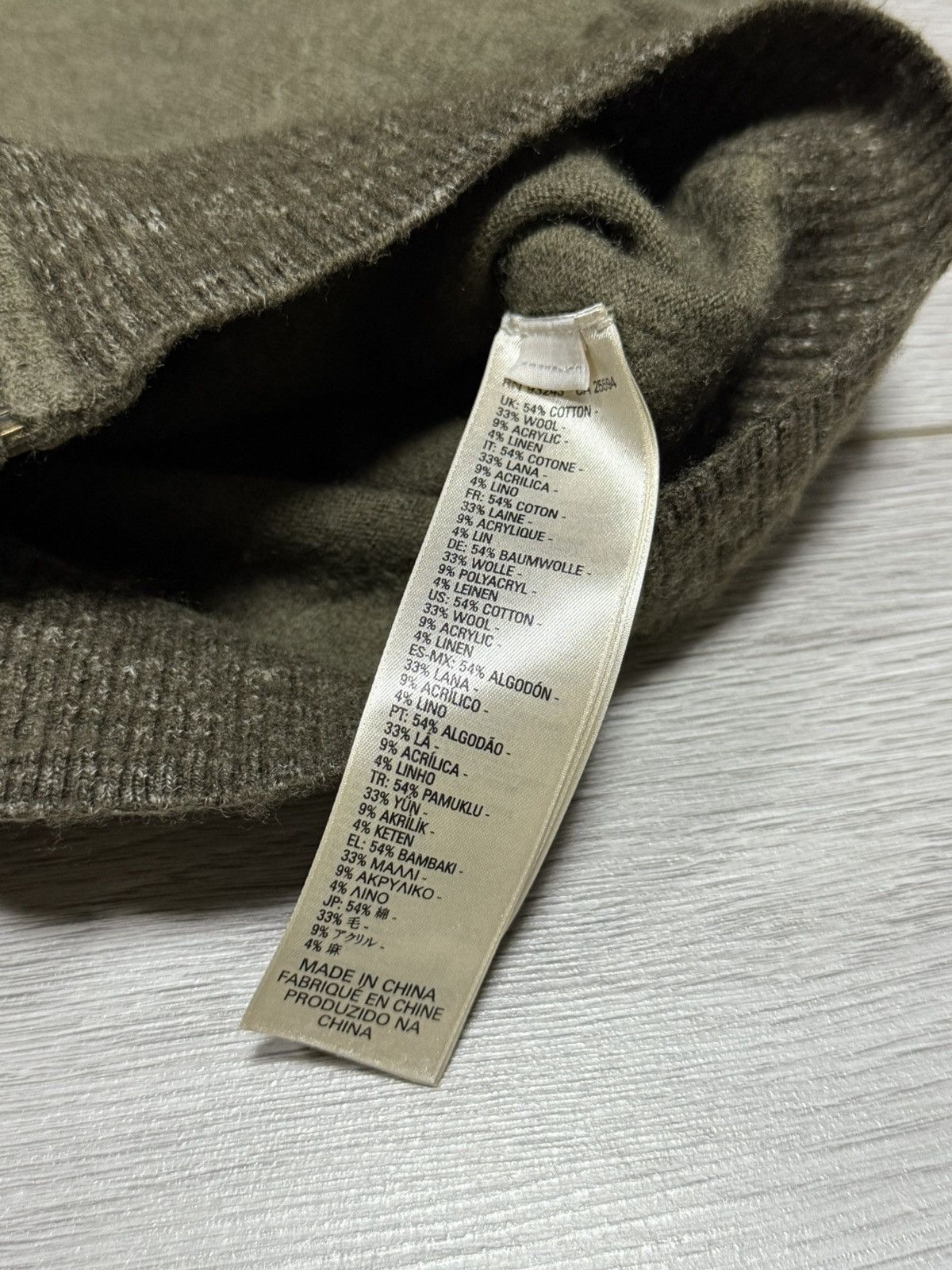 Diesel Diesel wool linen sweater zip zip Size US L / EU 52-54 / 3 - 7 Thumbnail