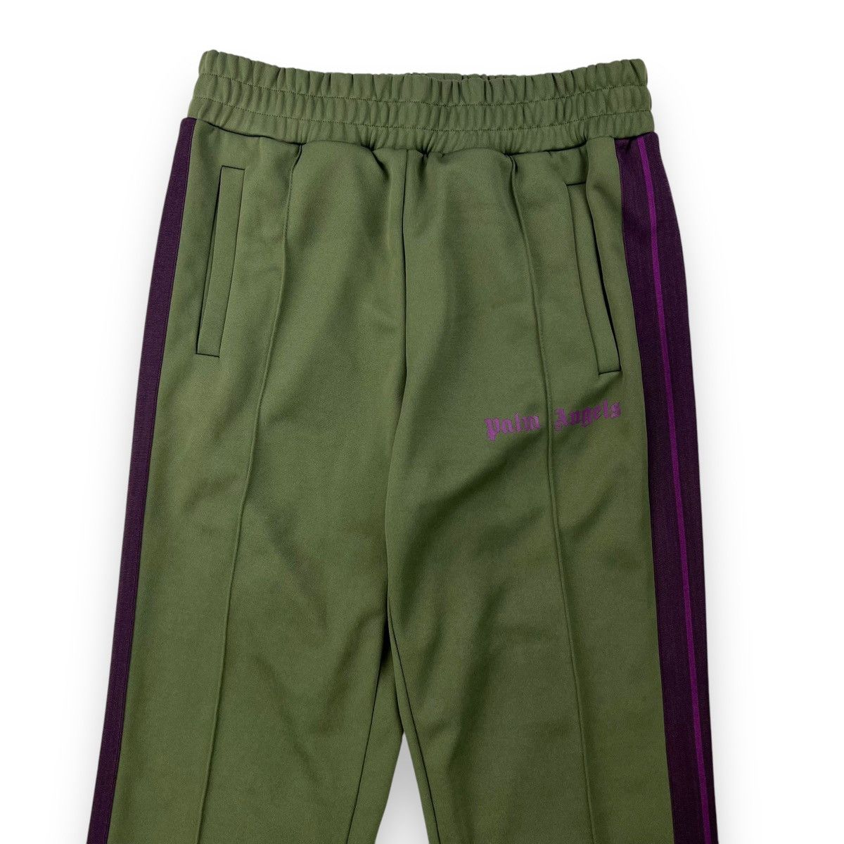 Palm Angels Palm Angels Khaki & Purple Track Pants Size US 32 / EU 48 - 1 Thumbnail