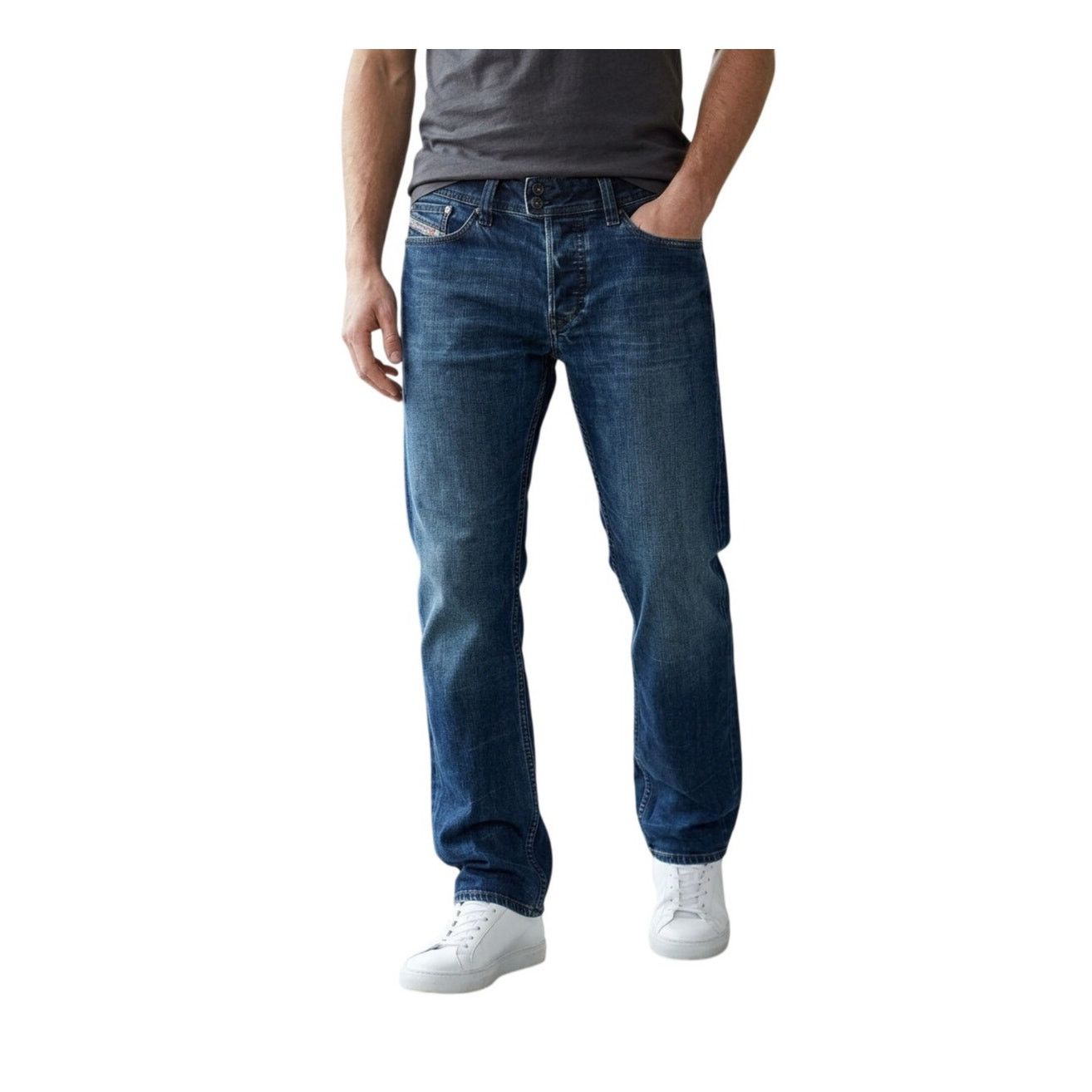 Diesel Diesel Viker-R-Box Jeans 33x32 Y2K Double Button Offset Fly Size US 33 - 1 Thumbnail