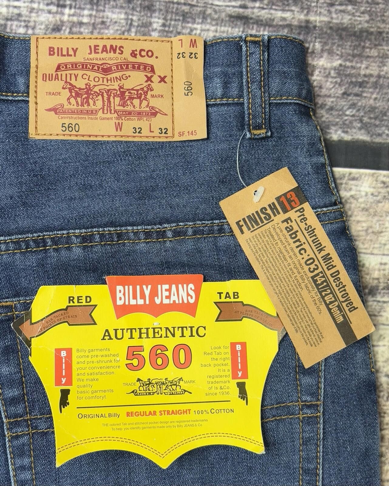 Denim & Co. VTG Billy Jeans & Co Denim Jeans Men's 32x32 Red Tab 560 Size US 32 / EU 48 - 10 Thumbnail
