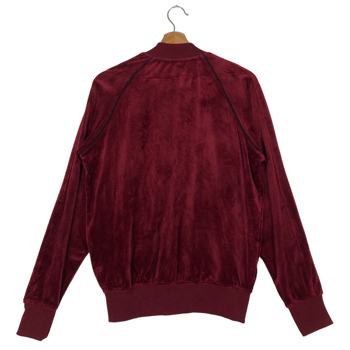 Japanese Brand 🔥Velvet Bomber Jacket Flower Big Logo Virgirl Japan Made Size US M / EU 48-50 / 2 - 8 Thumbnail