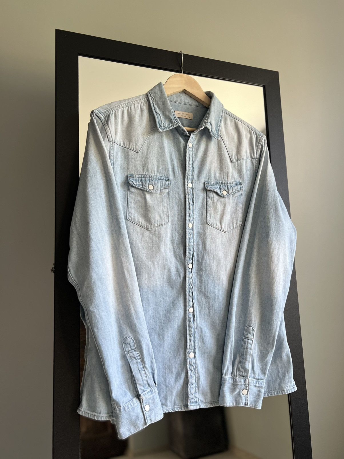 Allsaints Allsaints Denim Western Shirt Size US M / EU 48-50 / 2 - 4 Thumbnail
