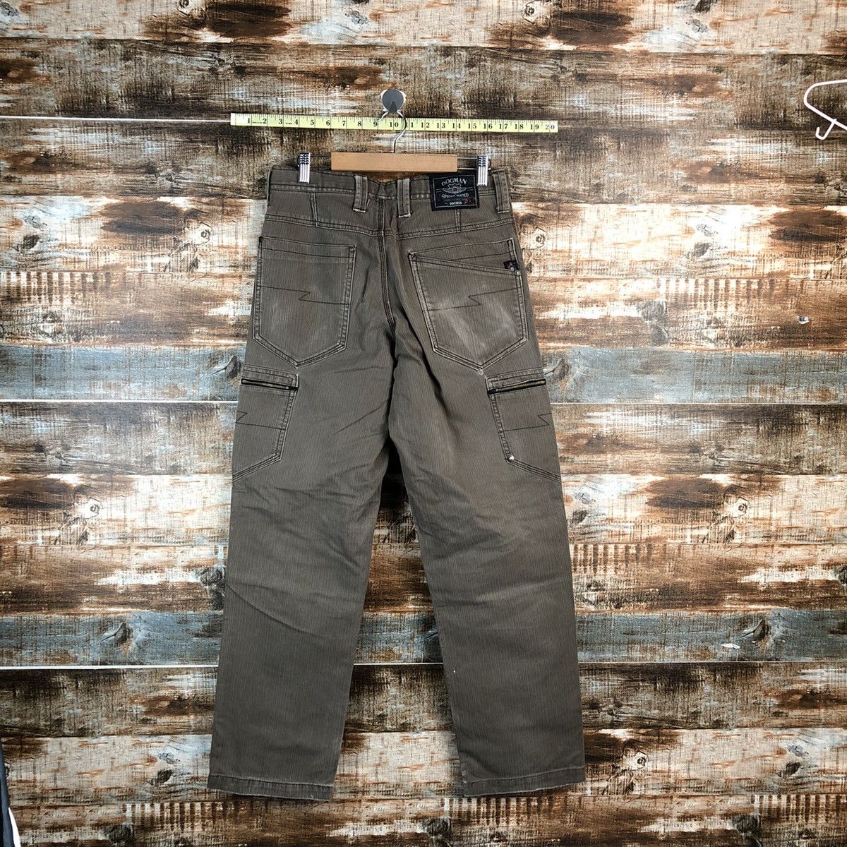 Faded Glory × Japanese Brand Dogman Brown Cargo Multipocket Pants #A2528 Size US 31 - 14 Thumbnail