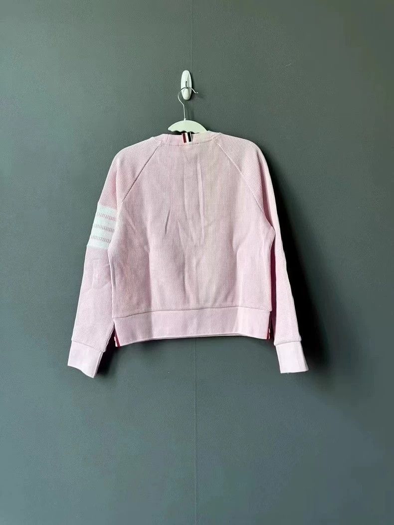 Thom Browne Thom Browne Pink waffle hoodie Size US XS / EU 42 / 0 - 2 Thumbnail