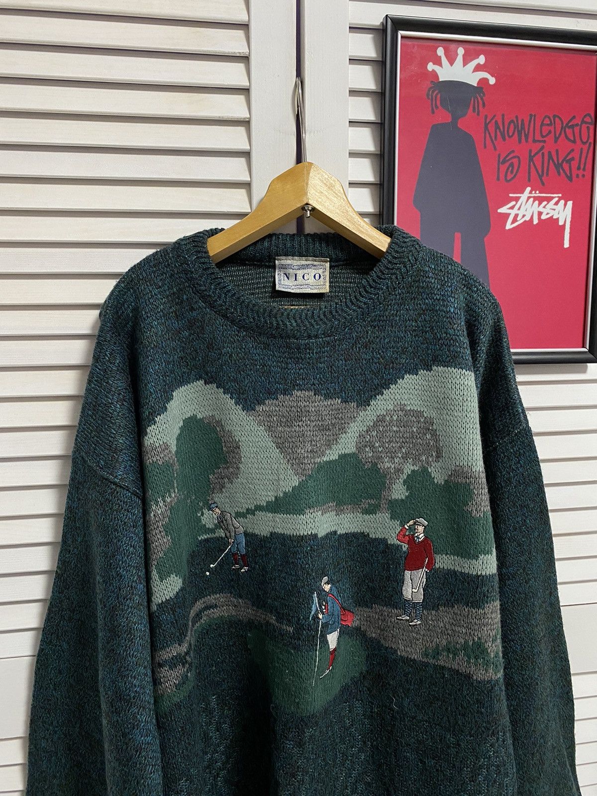 Japanese Brand × Vintage Vintage 90s Knitwear Sweater Golf Style Ralph Lauren Coogi Size US L / EU 52-54 / 3 - 3 Thumbnail