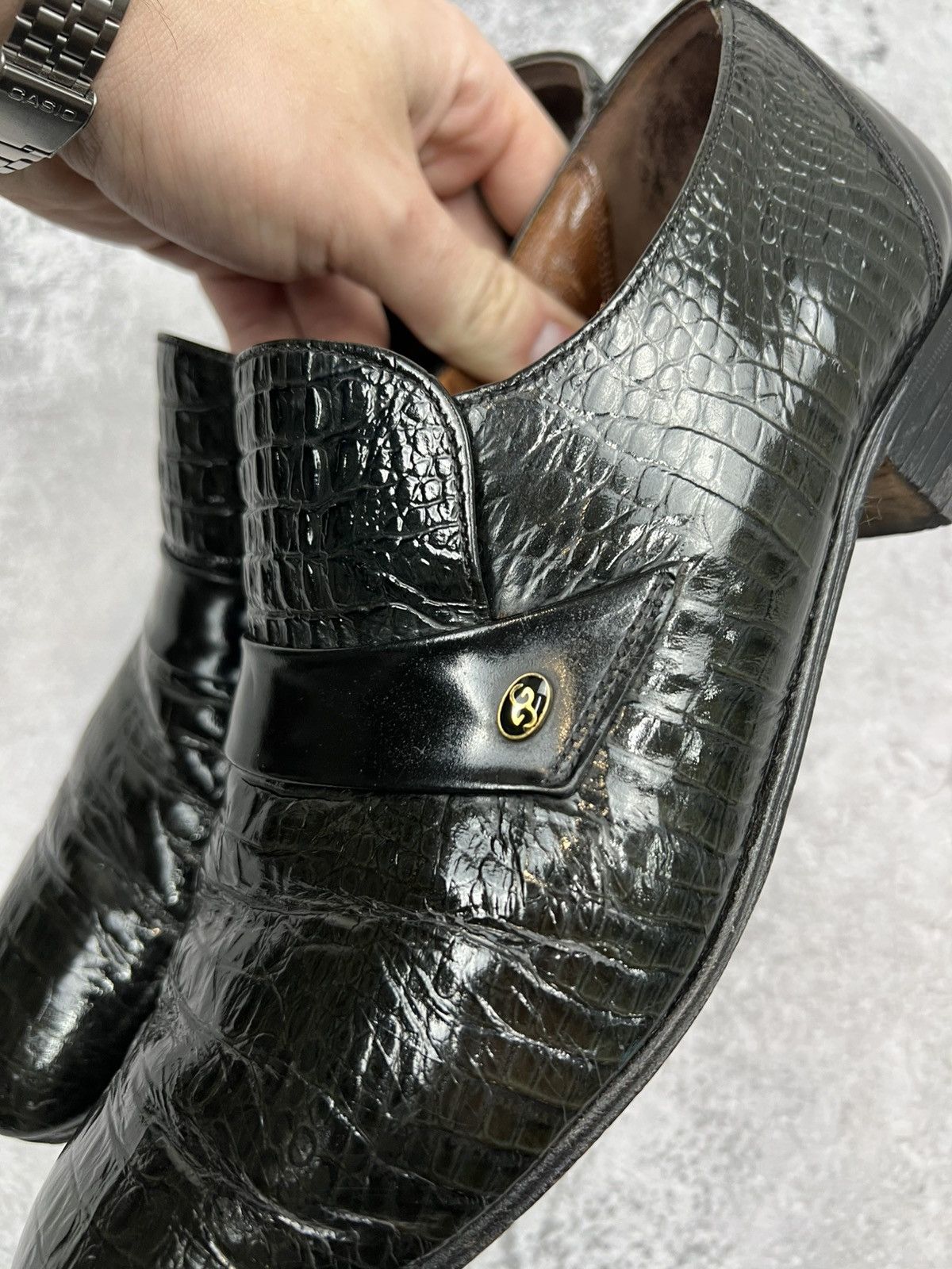 Grenson Grenson Mens Black Classic Shoes Leather Size US 9 / EU 42 - 10 Thumbnail