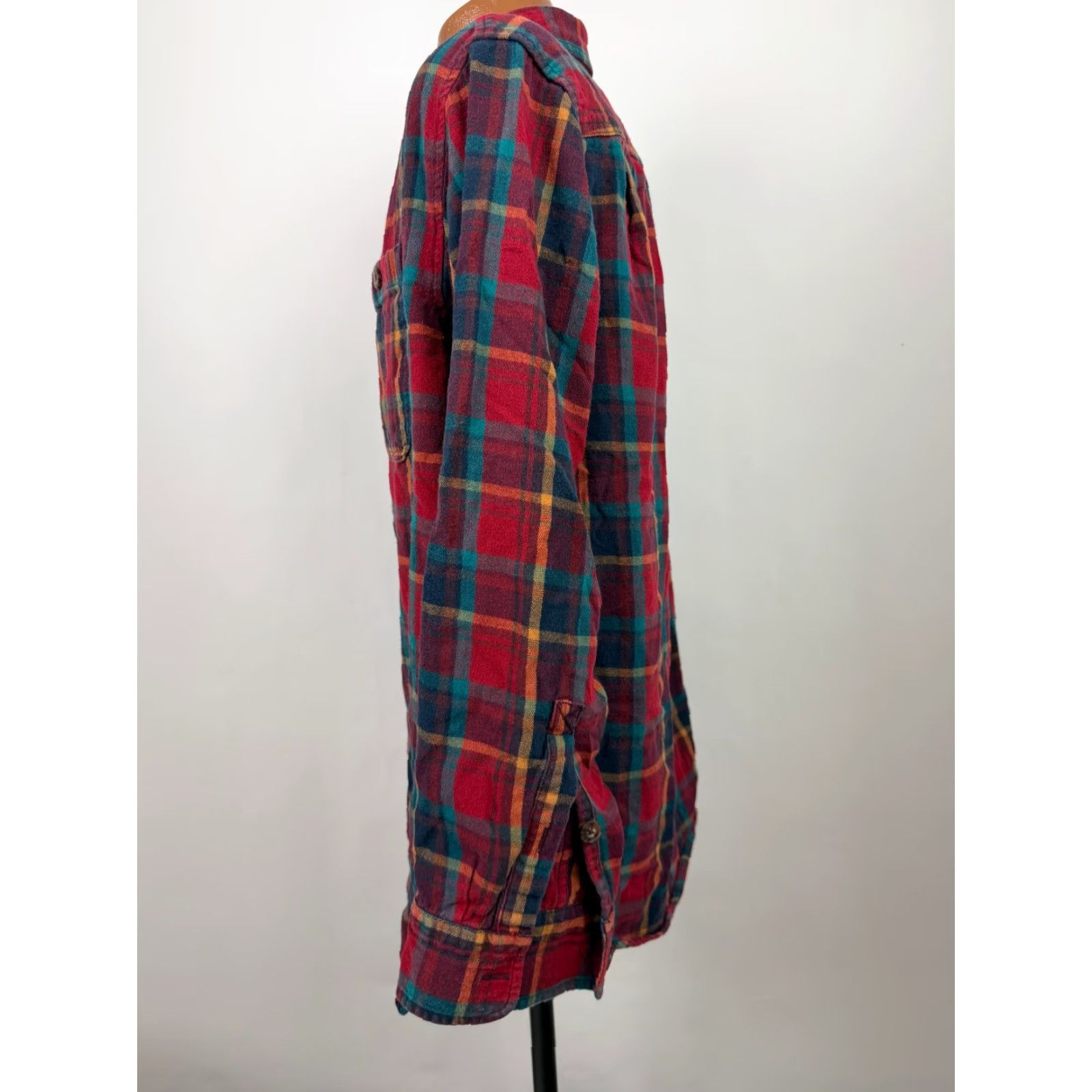 Vintage Duluth Trading Flannel Shirt Men XL Slim Red Plaid Lightweight Cotton Button-Up Outdoor Workwear Size US XL / EU 56 / 4 - 6 Thumbnail