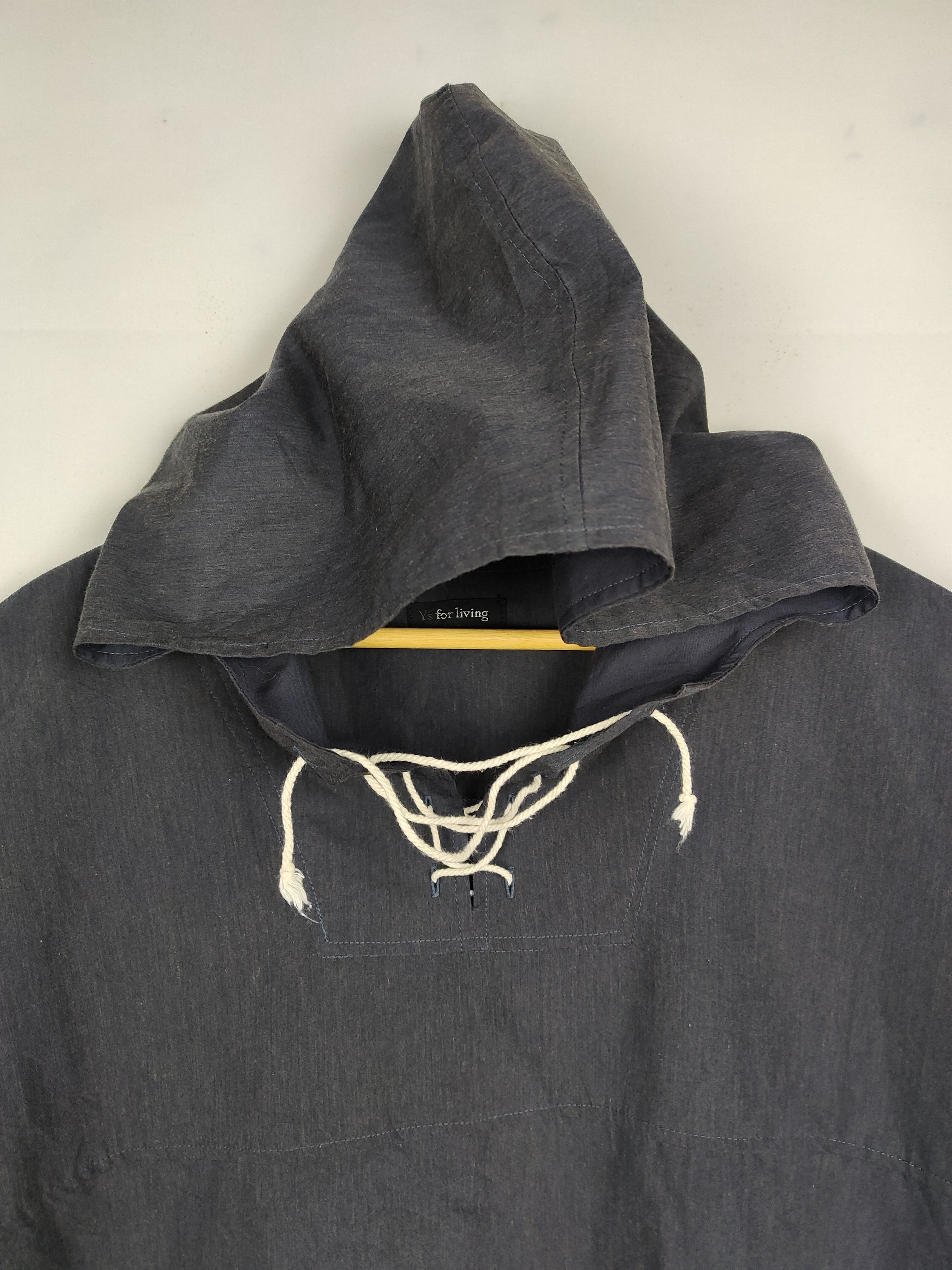 Vintage × Y's × Yohji Yamamoto Vintage Y's for living Pullover Hoodie Jacket Size US M / EU 48-50 / 2 - 2 Thumbnail