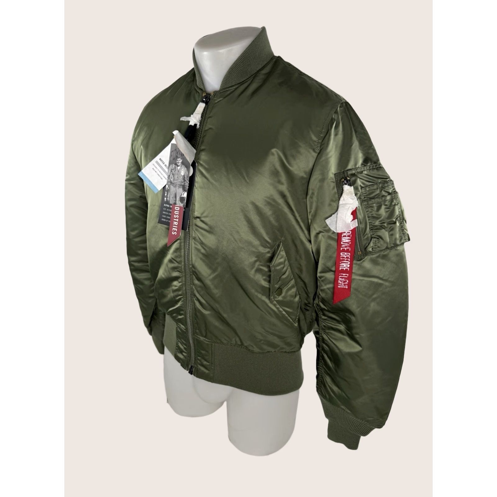 Alpha Industries ALPHA INDUSTRIES MA-1 Reversible Jacket Mens S Green Nike? Size US S / EU 44-46 / 1 - 1 Thumbnail