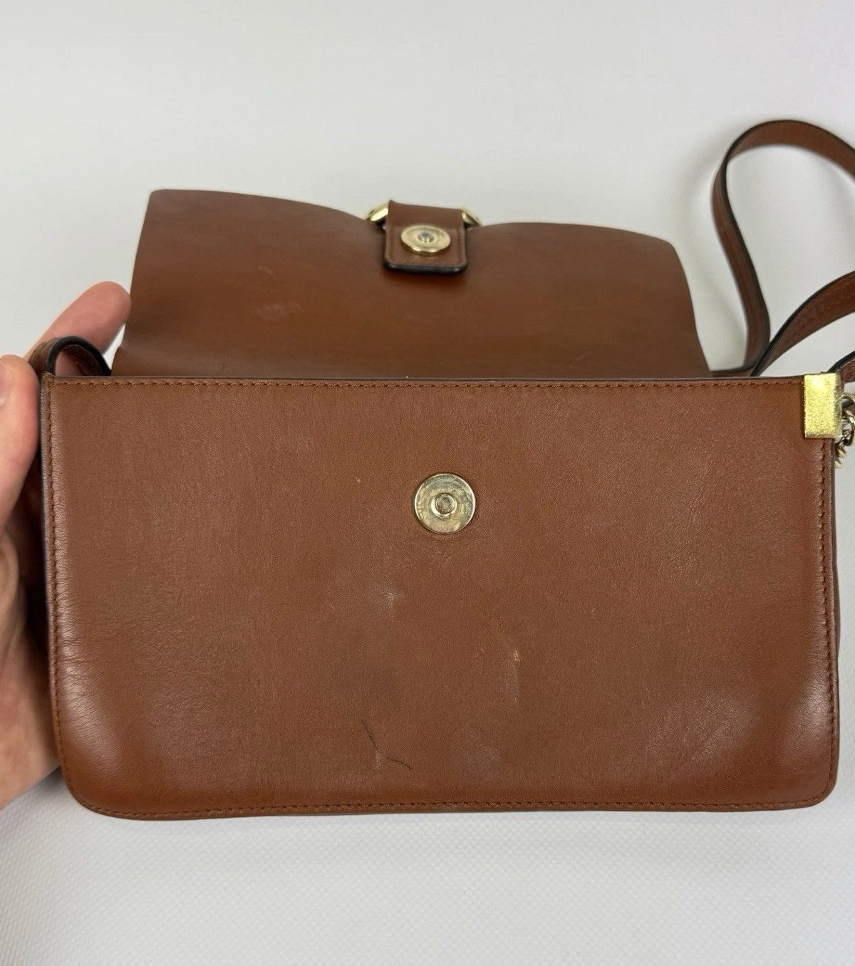 Chloe Chloe Tobacco Leather And Suede Small Faye Bag Shoulder Bag Size ONE SIZE - 11 Thumbnail