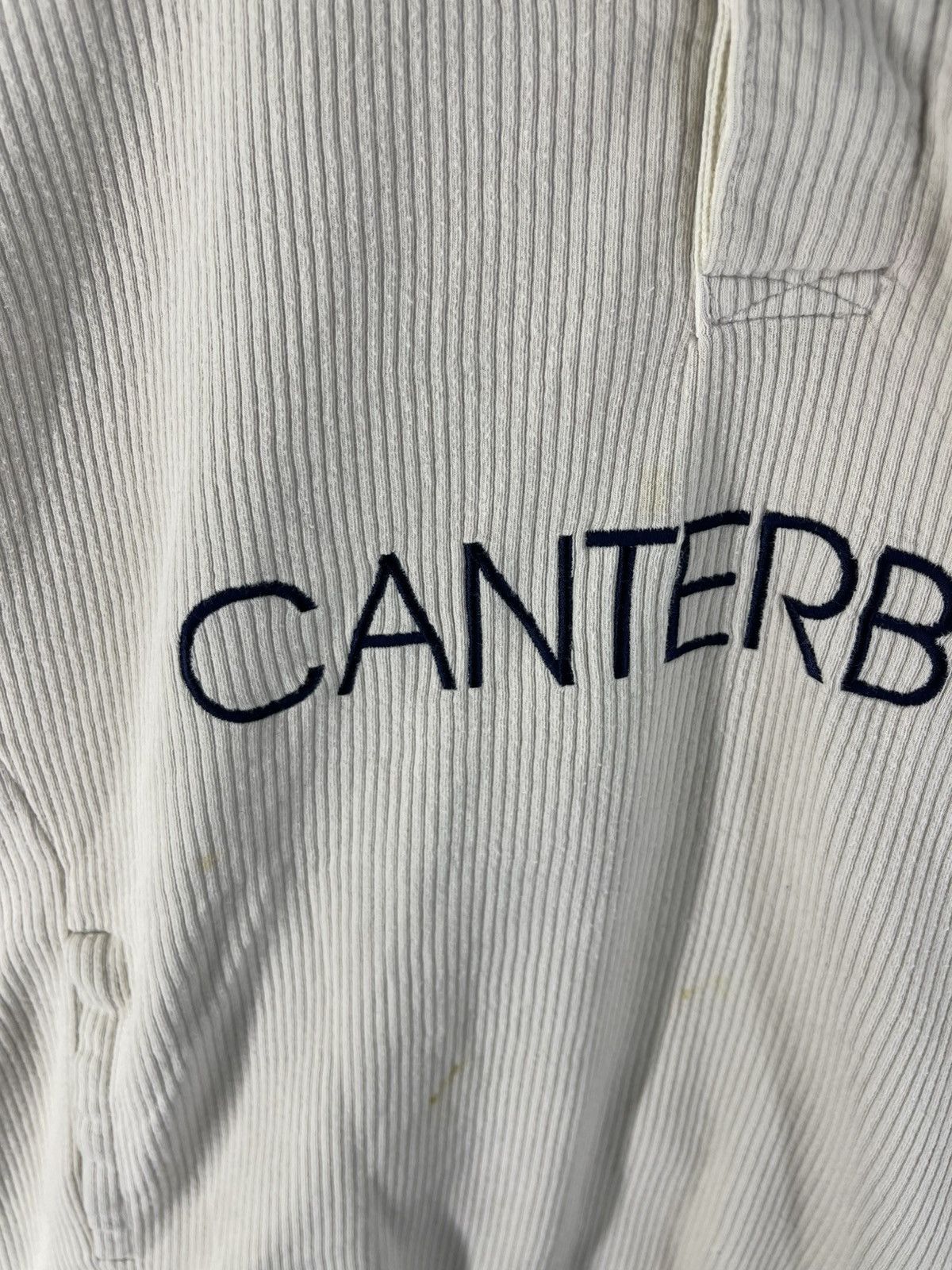 Canterbury of New Zealand Vintage 90's Canterbury Rugby Corduroy Red Trim Sweatshirt Size US M / EU 48-50 / 2 - 8 Thumbnail