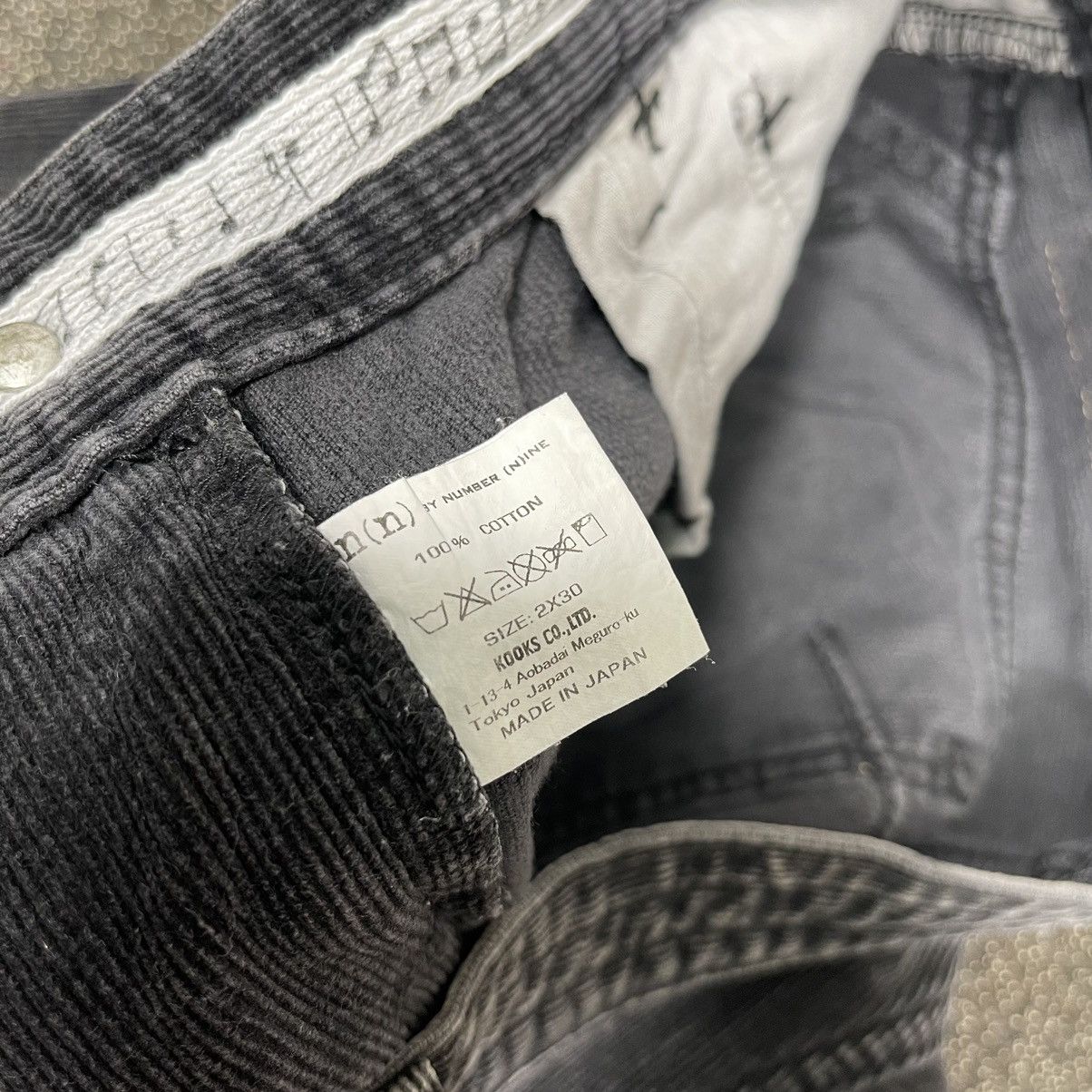 Number (N)ine × Takahiromiyashita The Soloist. Number Nine Musical Note Sashiko Patchwork Corduroy Pants Size US 30 / EU 46 - 10 Thumbnail