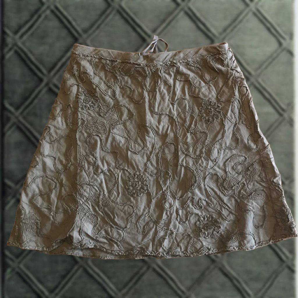 Vintage Max Studio Skirt Women Knee Length, Dark Green, Elastic Waist, Knit Cotton, Size S, Lined, Casual, Pencil, 316 Size 28" / US 6 / IT 42 - 1 Thumbnail