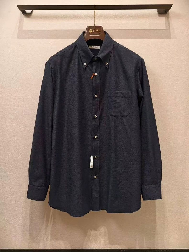 Loro Piana LORO PIANA Cashmere blend shirt Size L / US 10 / IT 46 - 1 Thumbnail