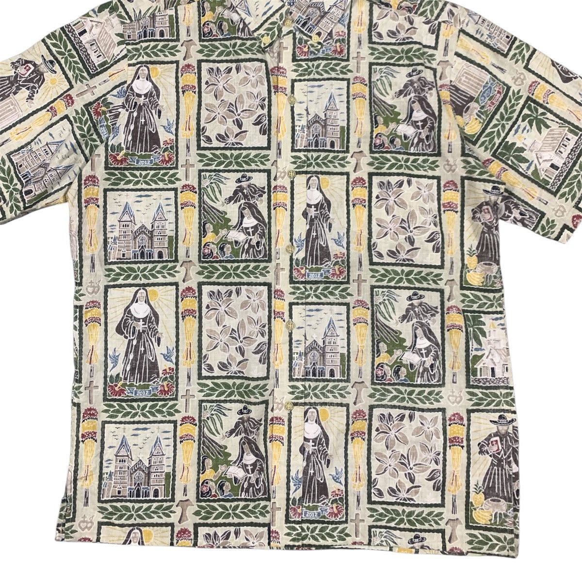 Reyn Spooner Reyn Spooner Dietrich Varez Father Damien Hawaiian Shirt Size US M / EU 48-50 / 2 - 3 Thumbnail