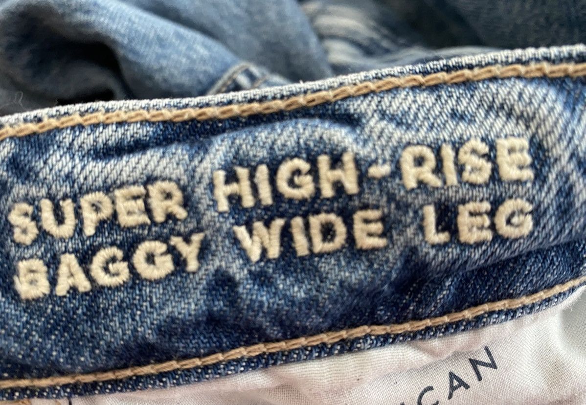 American Eagle Outfitters American eagle super high-rise baggy wide leg jeans Size 30" / US 8 / IT 44 - 6 Thumbnail