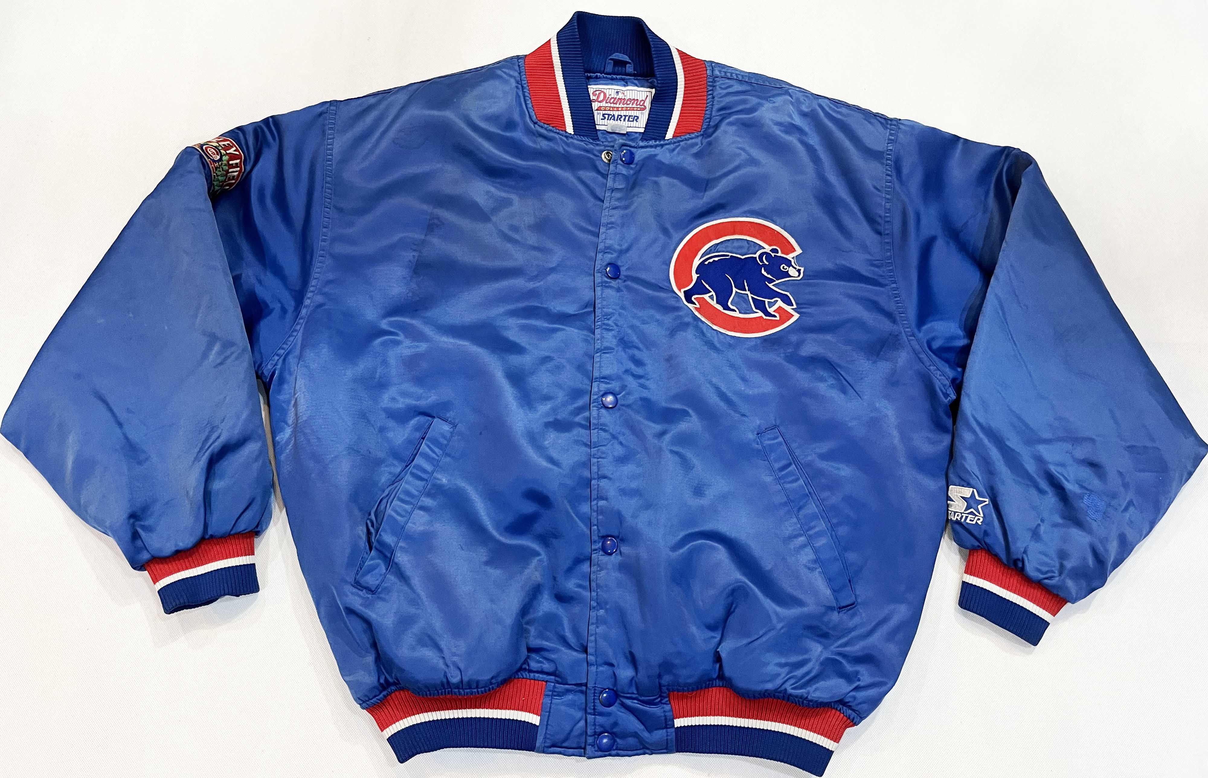 MLB × Starter Vintage Starter MLB Chicago Cubs Baseball Bomber Jacket Size US L / EU 52-54 / 3 - 1 Thumbnail