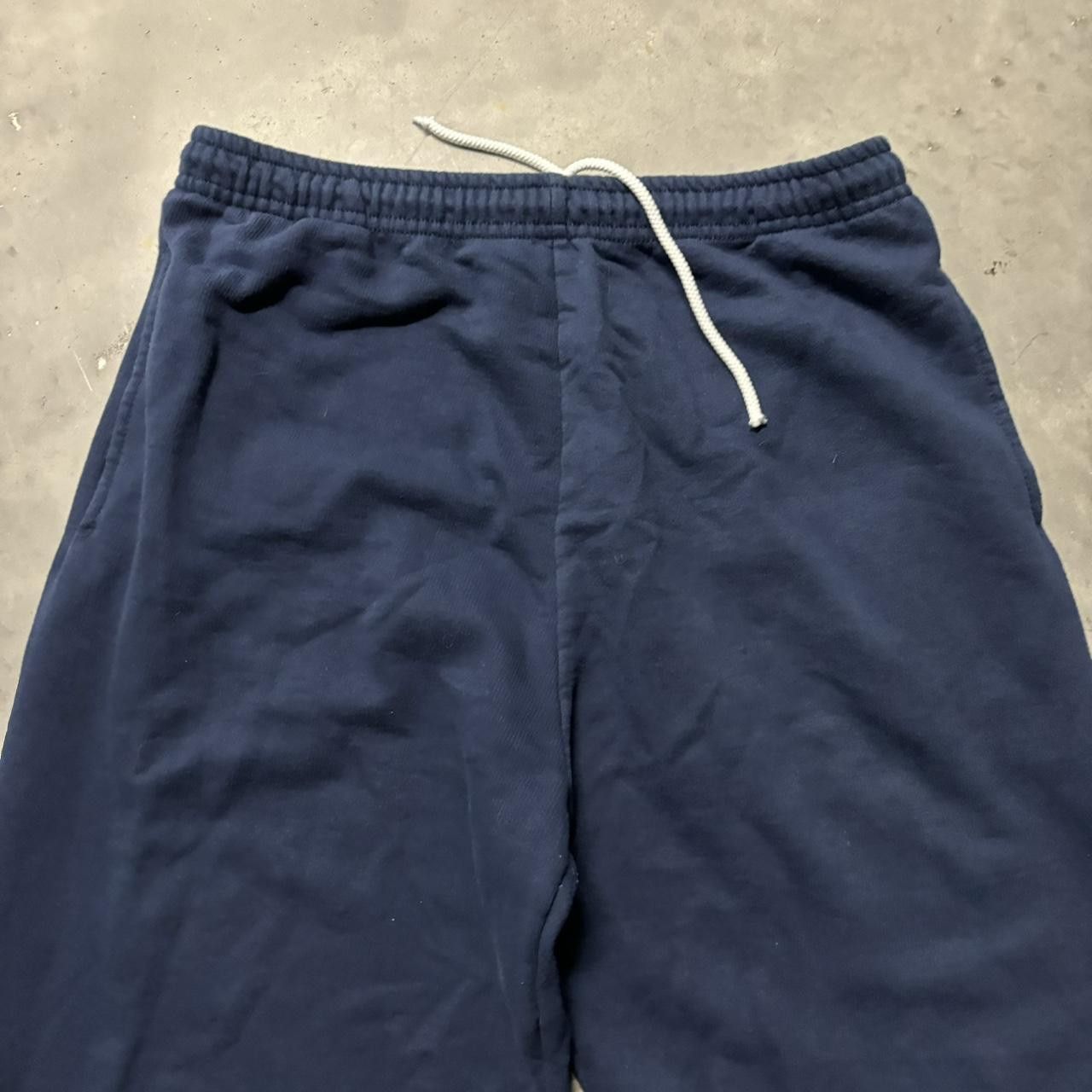 Japanese Brand × Vintage Crazy Vintage Y2K/2000s Navy Blue Comfy Skater Essential Sweatpants! Size US 32 / EU 48 - 4 Thumbnail