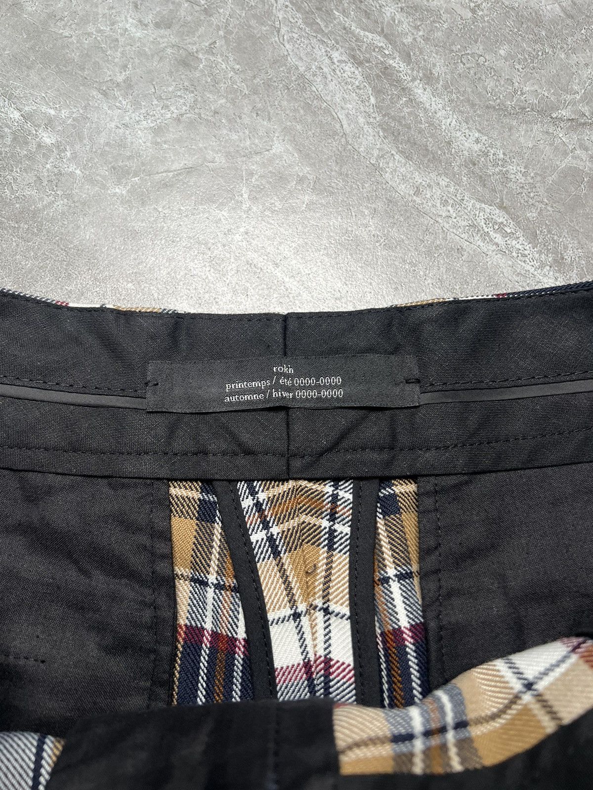 rokh Rohk Plaid Flared Button Hem Pants Size US 29 - 4 Thumbnail
