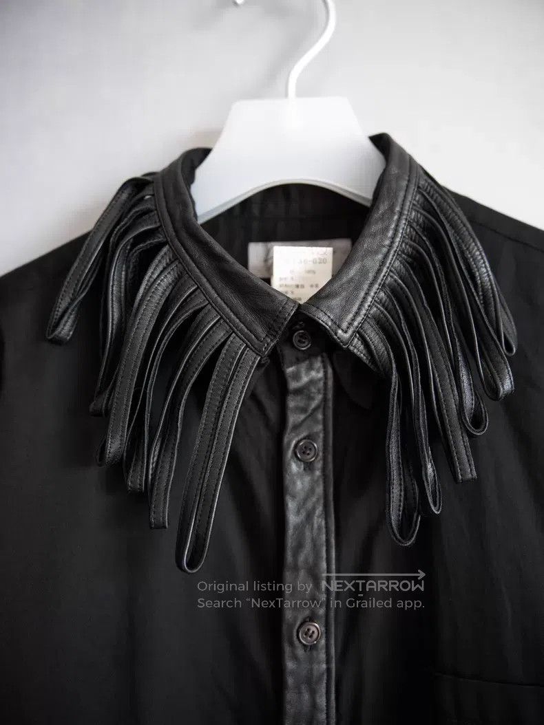 Yohji Yamamoto Yohji Yamamoto 06AW fringed ring detail sheepskin shirt| Size US M / EU 48-50 / 2 - 4 Thumbnail