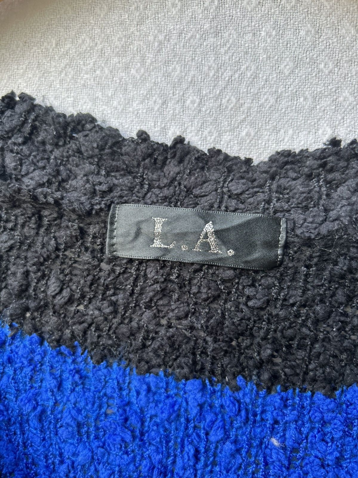 If Six Was Nine × Japanese Brand × Le Grande Bleu (L.G.B.) L.A Japanese Mohair Grunge Knit Striped Archive Style Size US M / EU 48-50 / 2 - 5 Thumbnail