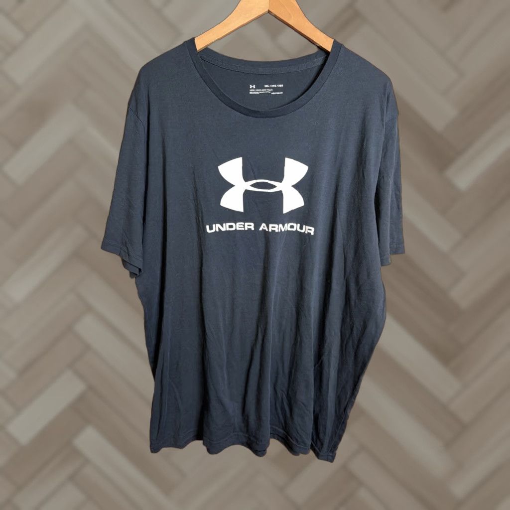 Under Armour Men's Under Armour UA Freedom Heat Gear Loose Fit Shirt 3XL Blue Crew Neck Short Sleeve Pullover Patriotic Gym & Training Size US XXL / EU 58 / 5 - 1 Thumbnail