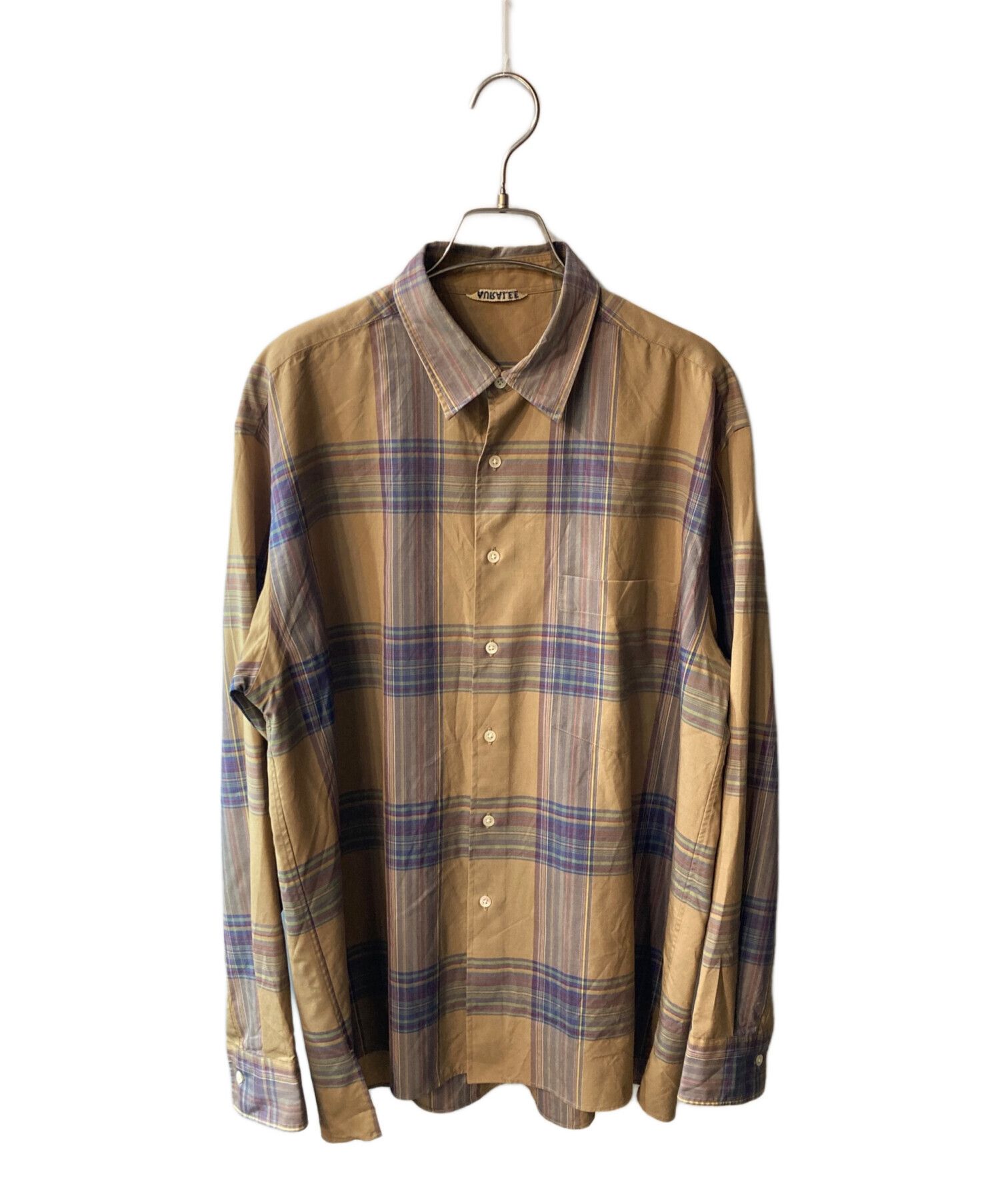 Auralee AURALEE SUPER LIGHT WOOL CHECK SHIRTS 4 Size US XL / EU 56 / 4 - 1 Thumbnail
