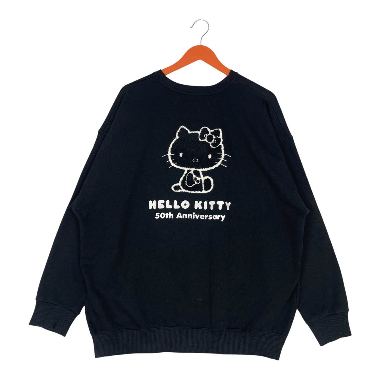 Anime Vintage Hello Kitty Embroided Backhit Logo Sweatshirt Size XL / US 12-14 / IT 48-50 - 1 Thumbnail