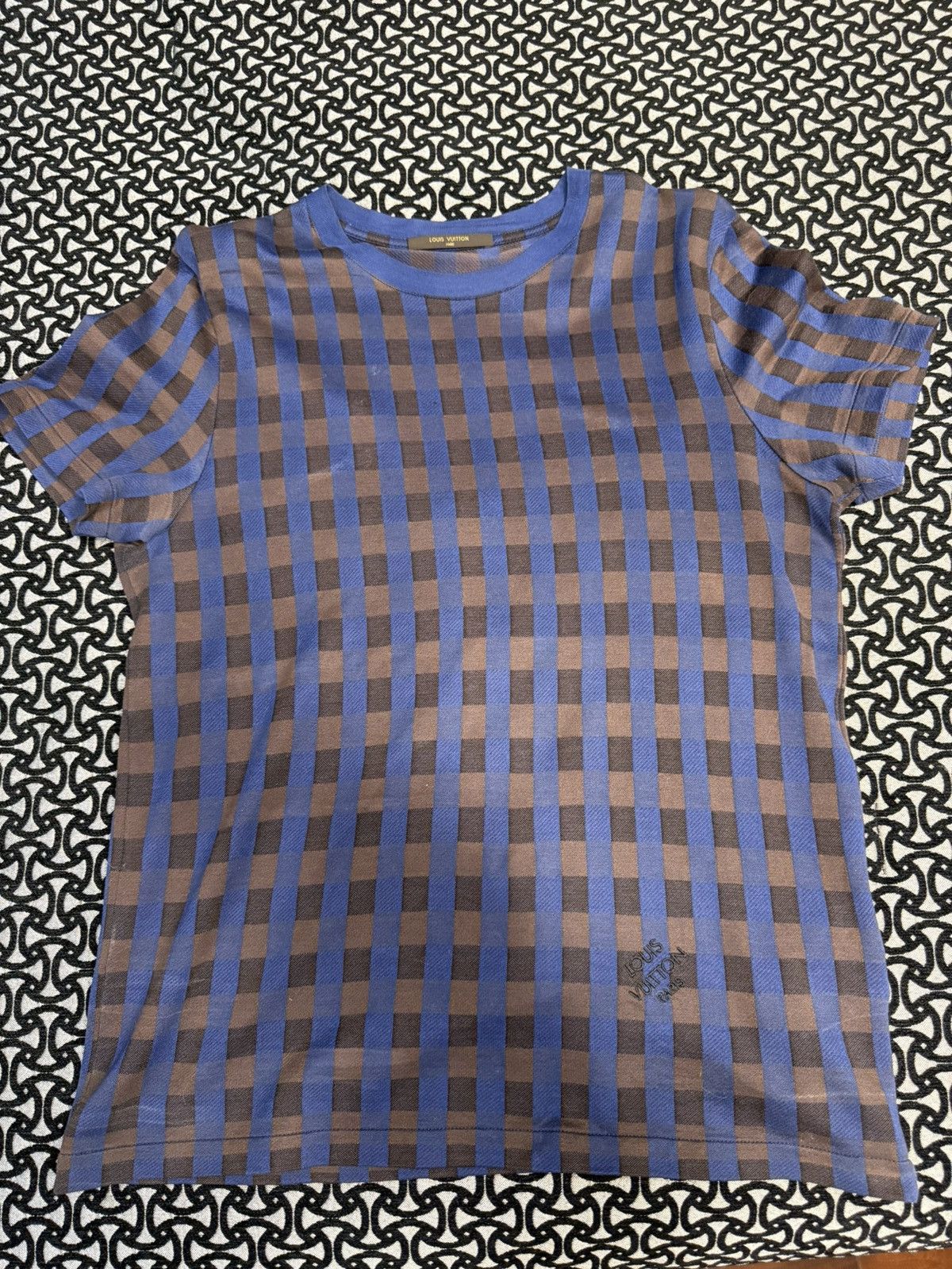 Louis Vuitton Louis Vuitton Damier Pattern Tee Size US M / EU 48-50 / 2 - 2 Thumbnail