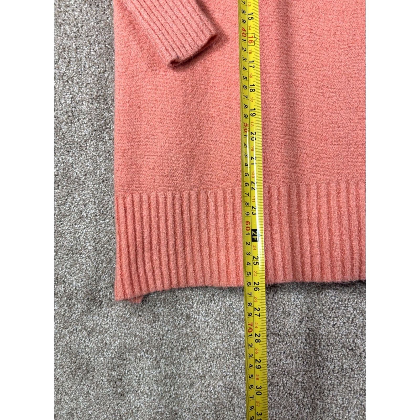 Lou & Grey Lou & Grey Peach Bright Henley Spring Soft Sweater Women’s Size S Orange Crew Neck Long Sleeve Pullover Size S / US 4 / IT 40 - 5 Thumbnail