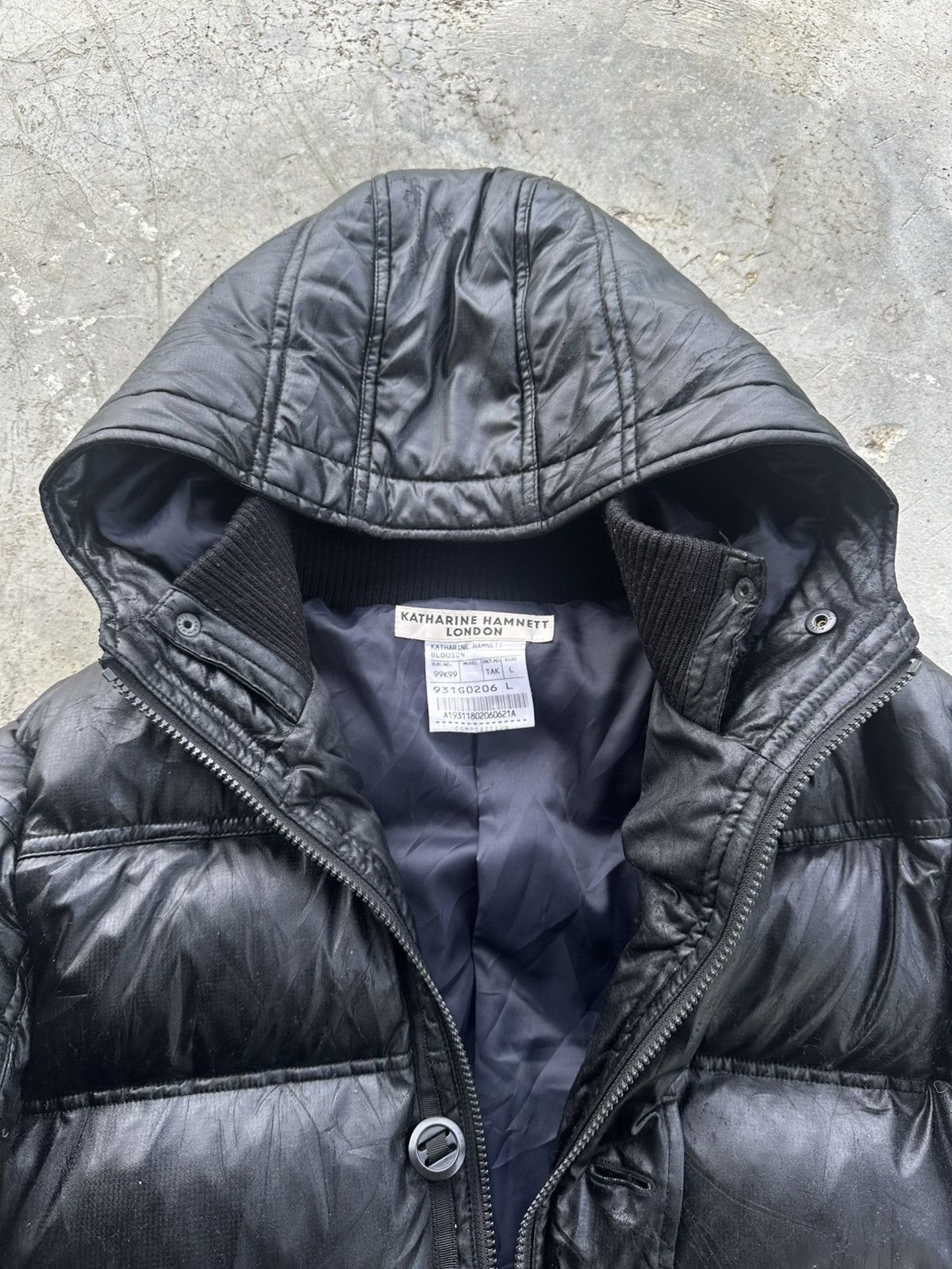 Katharine Hamnett London Kathrine Hamnett Waxed Puffer Jacket Size US M / EU 48-50 / 2 - 9 Thumbnail