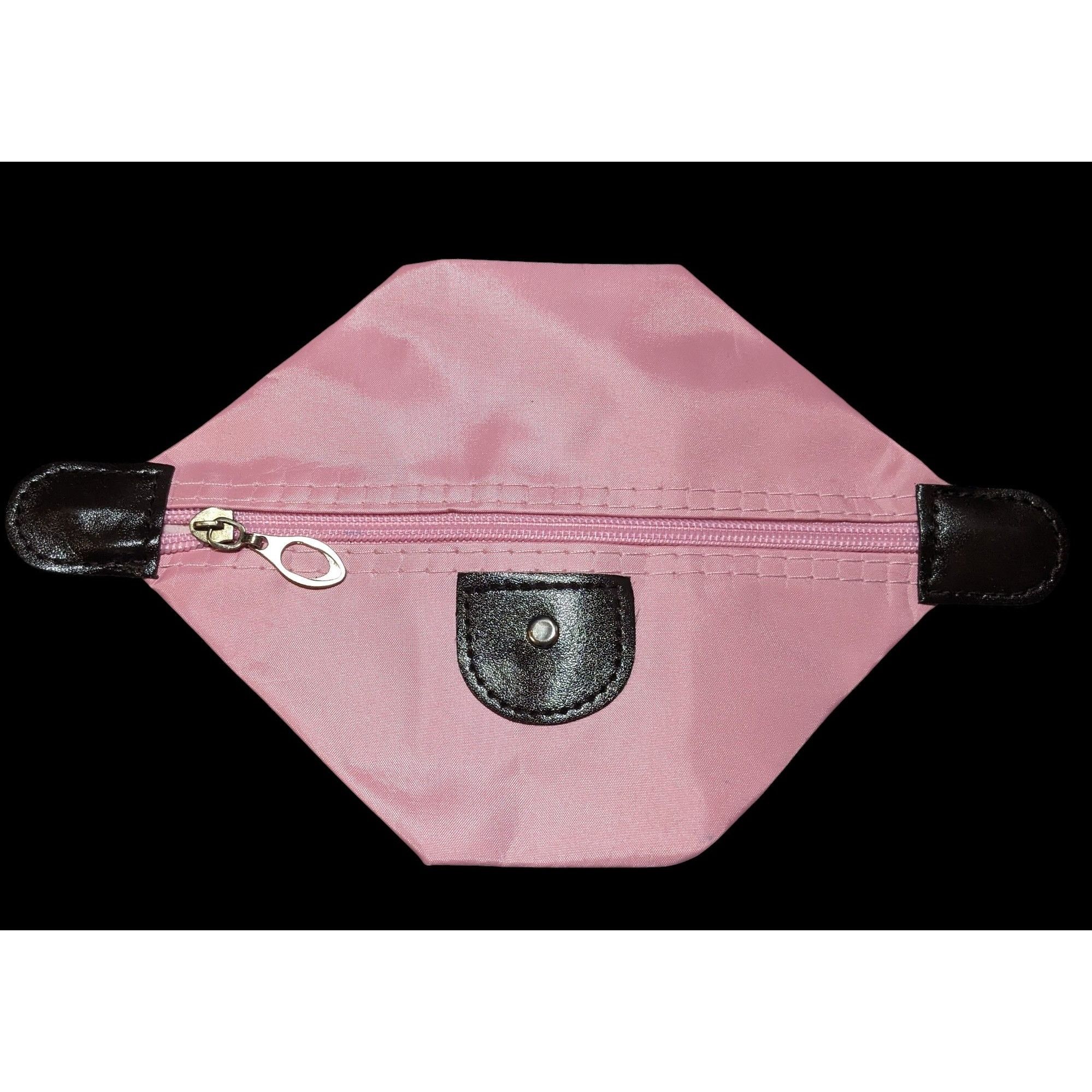 Other Pink And Brown Collapsible Zipper Cosmetic Bag Size ONE SIZE - 1 Thumbnail