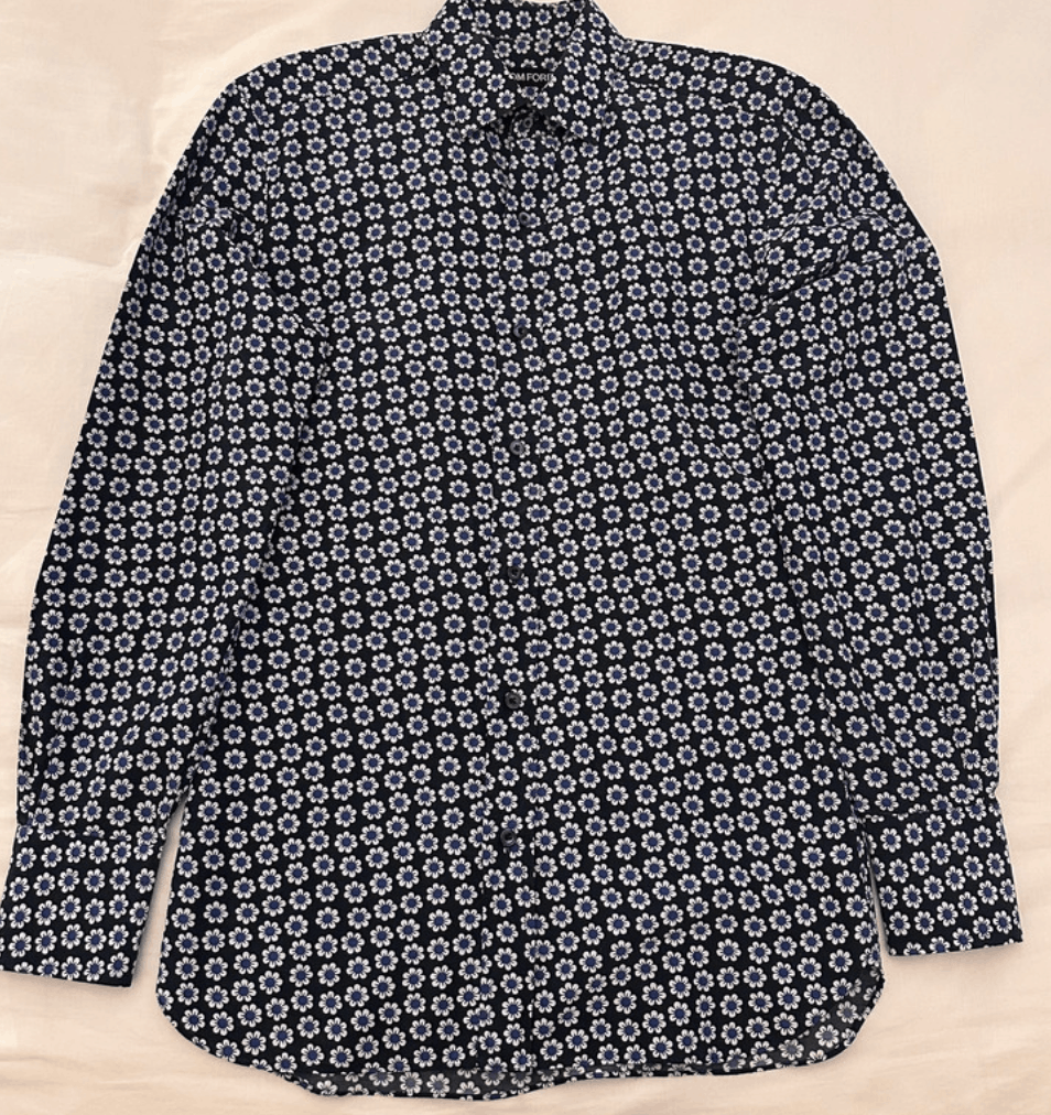 Tom Ford Tom Ford Shirt Printed Graphic Gucci Flowers Silk Top EX0235 Size US M / EU 48-50 / 2 - 1 Thumbnail