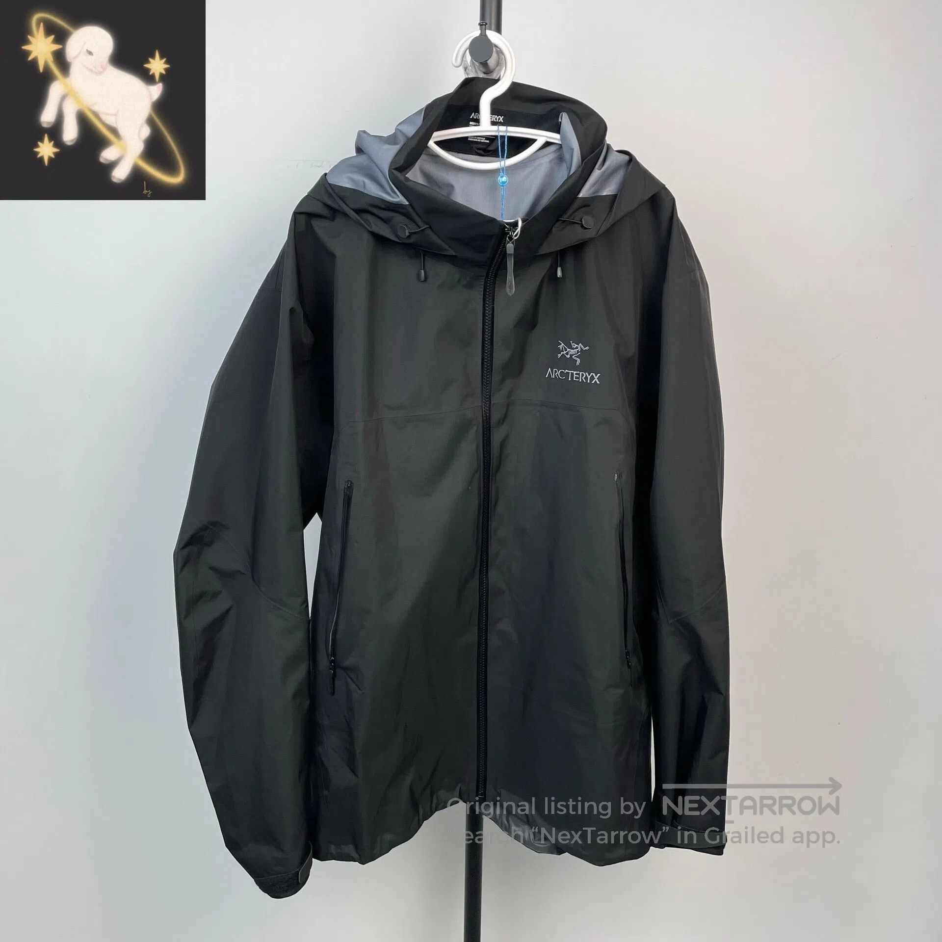 Arc'teryx Arc'teryx Black Hooded Jacket with Logo Embroidery| Size US XXL / EU 58 / 5 - 1 Thumbnail