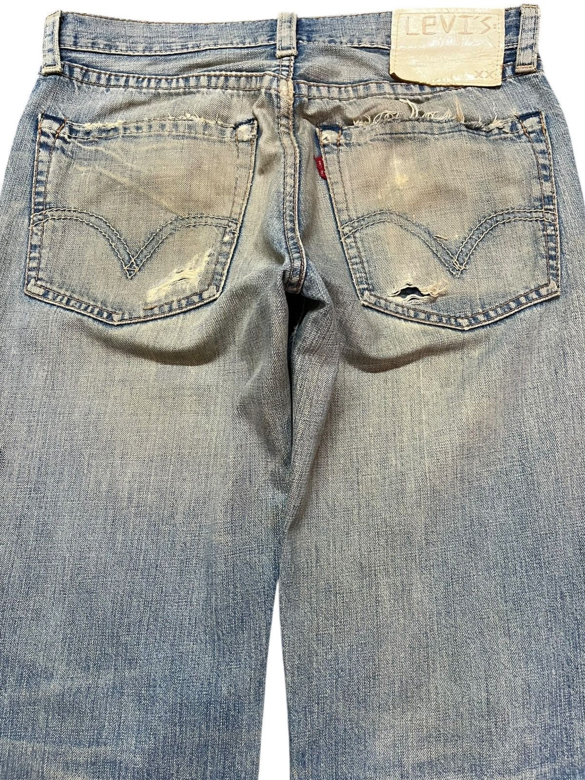 Levi's Vintage Clothing Vintage Levi’s 502 Mudwash Ripped Distressed Denim Size US 31 - 6 Thumbnail