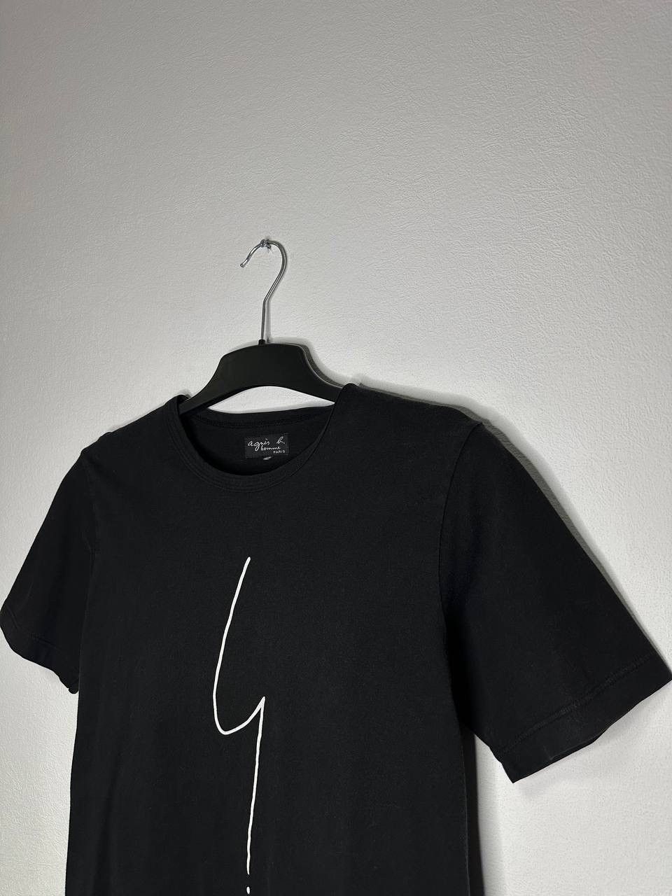 agnes b. Agnès b Homme Paris Graphic T-Shirt Black Signature Print Size US S / EU 44-46 / 1 - 4 Thumbnail