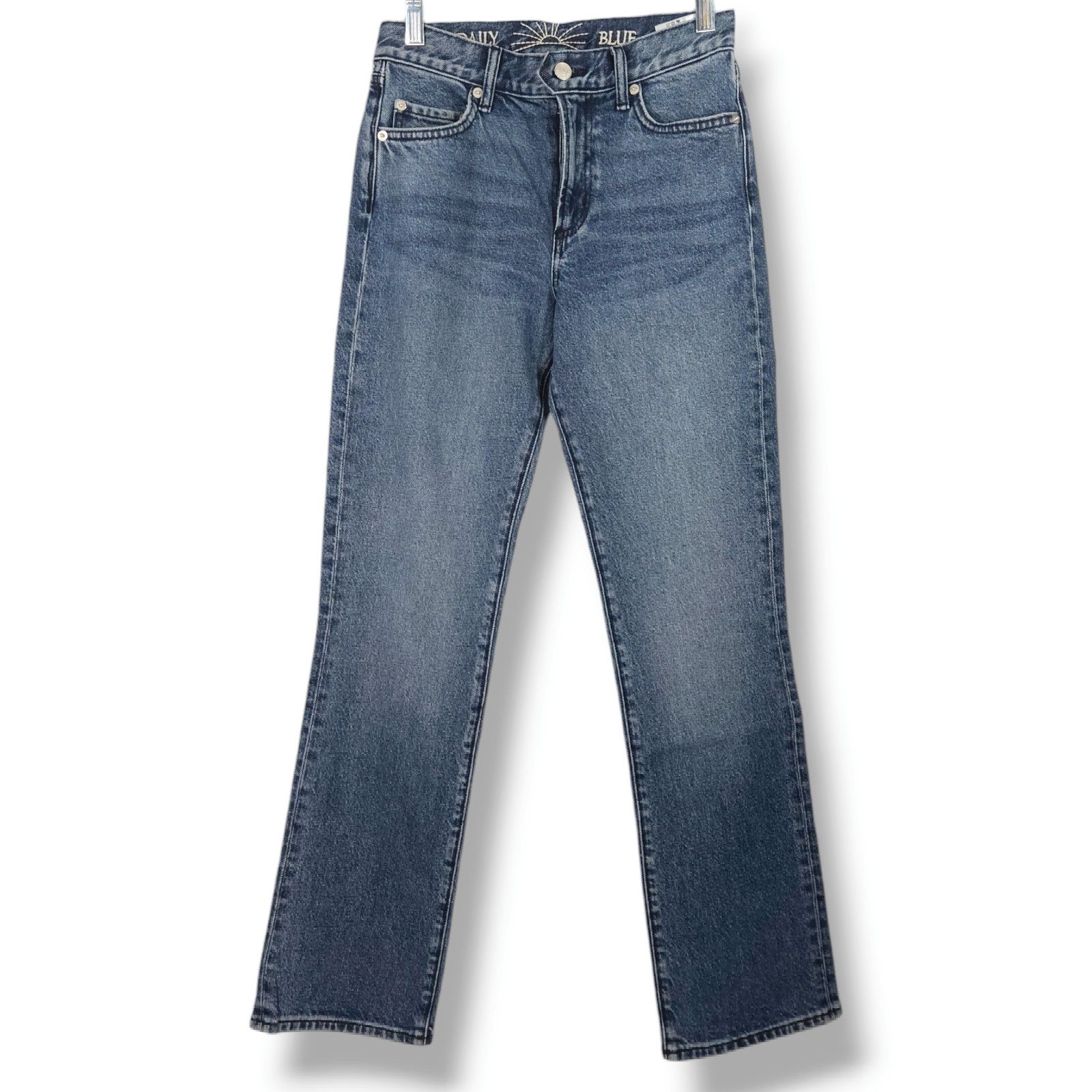 AG Adriano Goldschmied NWT Daily BlueManya High Waisted Straight Leg Jeans Sz. 25 Size 25" / US 0 / IT 36 - 3 Thumbnail