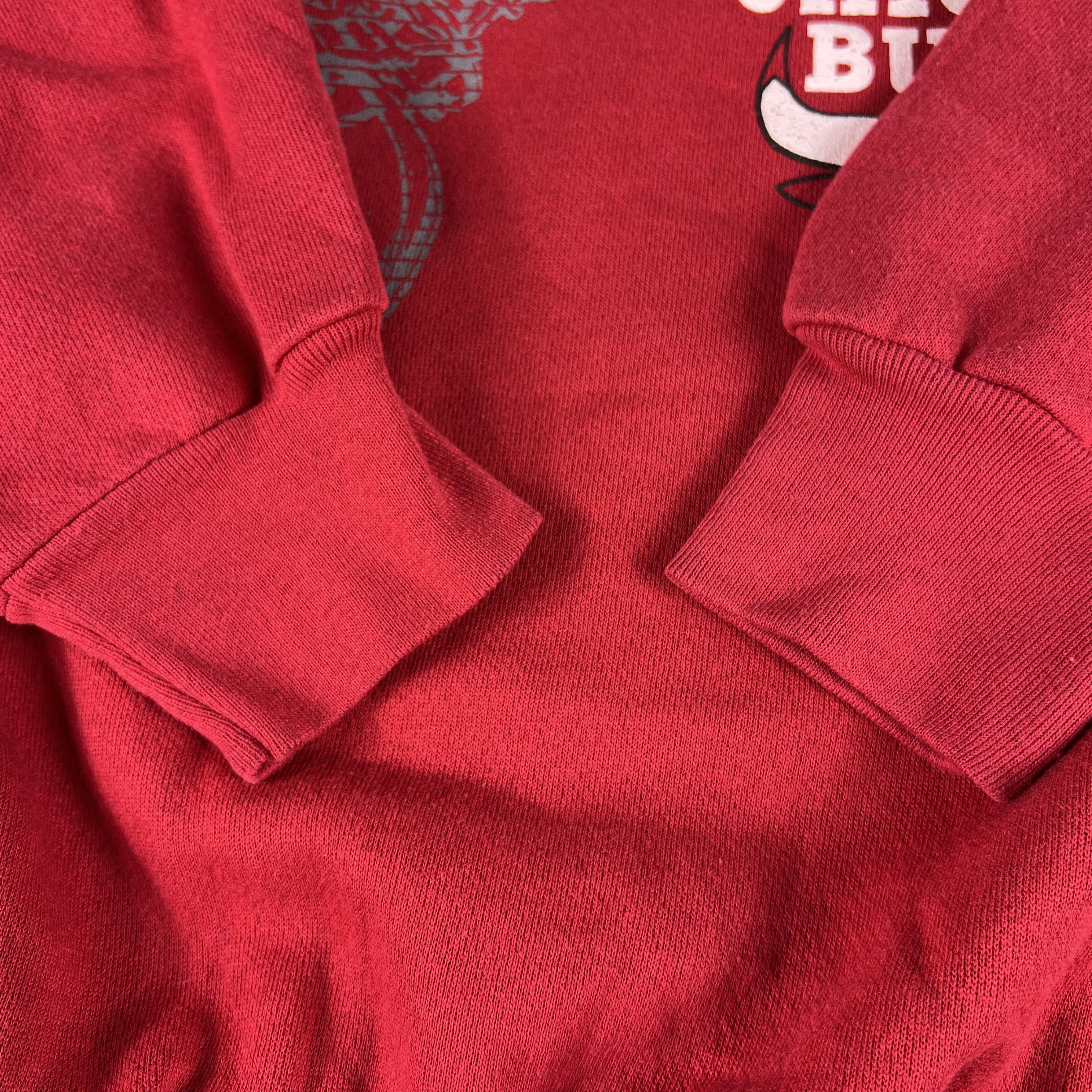 NBA × Tultex × Vintage VTG 90s Chicago Bulls Basketball Sweatshirt Faded Crewneck Size US XL / EU 56 / 4 - 11 Thumbnail