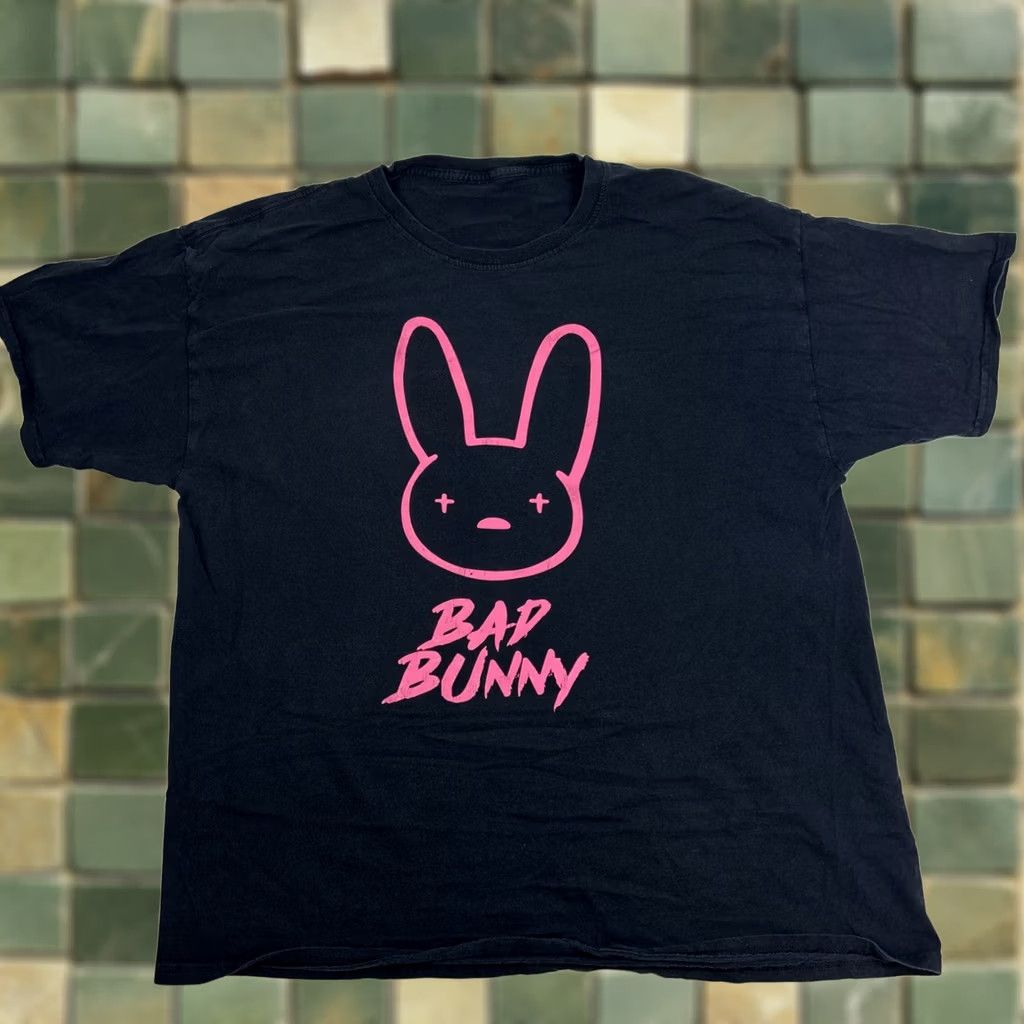 Pinko Bad Bunny T Shirt Men’s XL Black Classic Hot Pink Logo Short Sleeve Cut Tag Size US XL / EU 56 / 4 - 1 Thumbnail