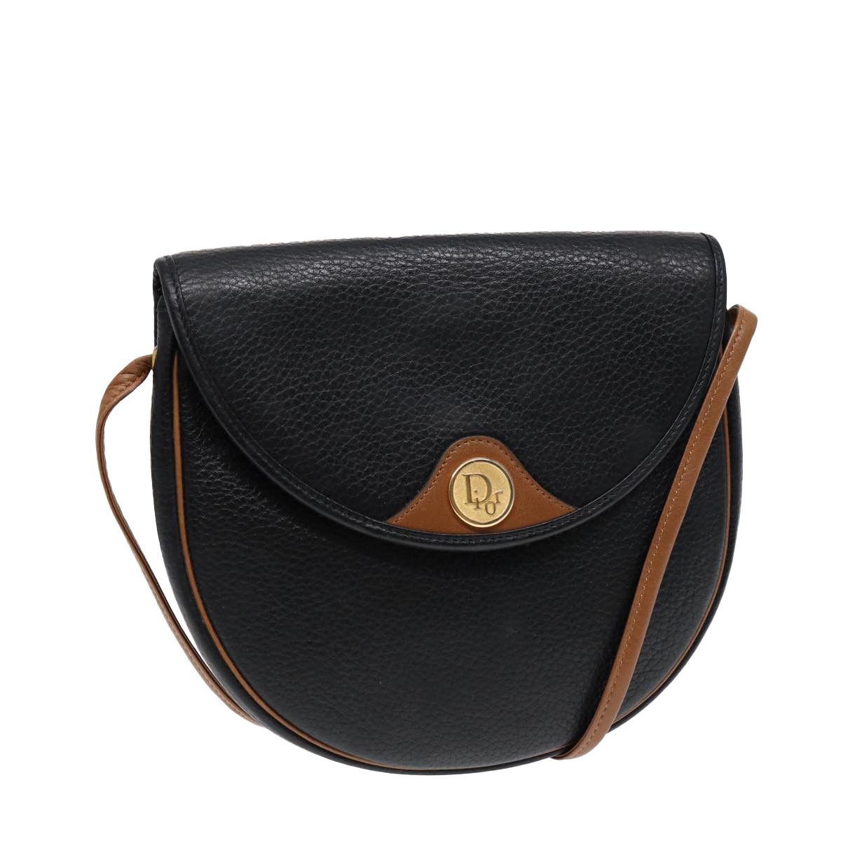 Dior Cd Black Leather Shoulder Bag (Pre-Owned) Size ONE SIZE - 1 Thumbnail