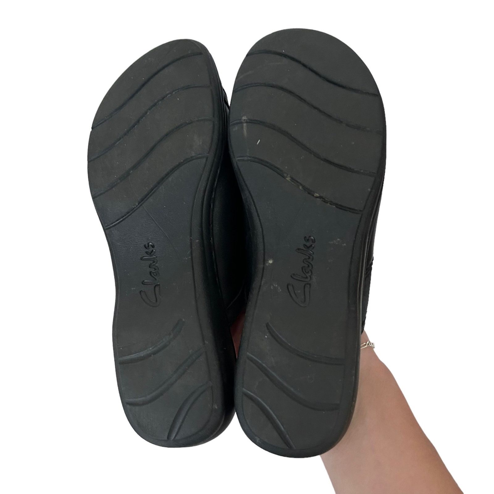 Clarks Clarks Bendables Black Leather Slip On Clogs Sz 6.5 Size US 6.5 / IT 36.5 - 5 Thumbnail